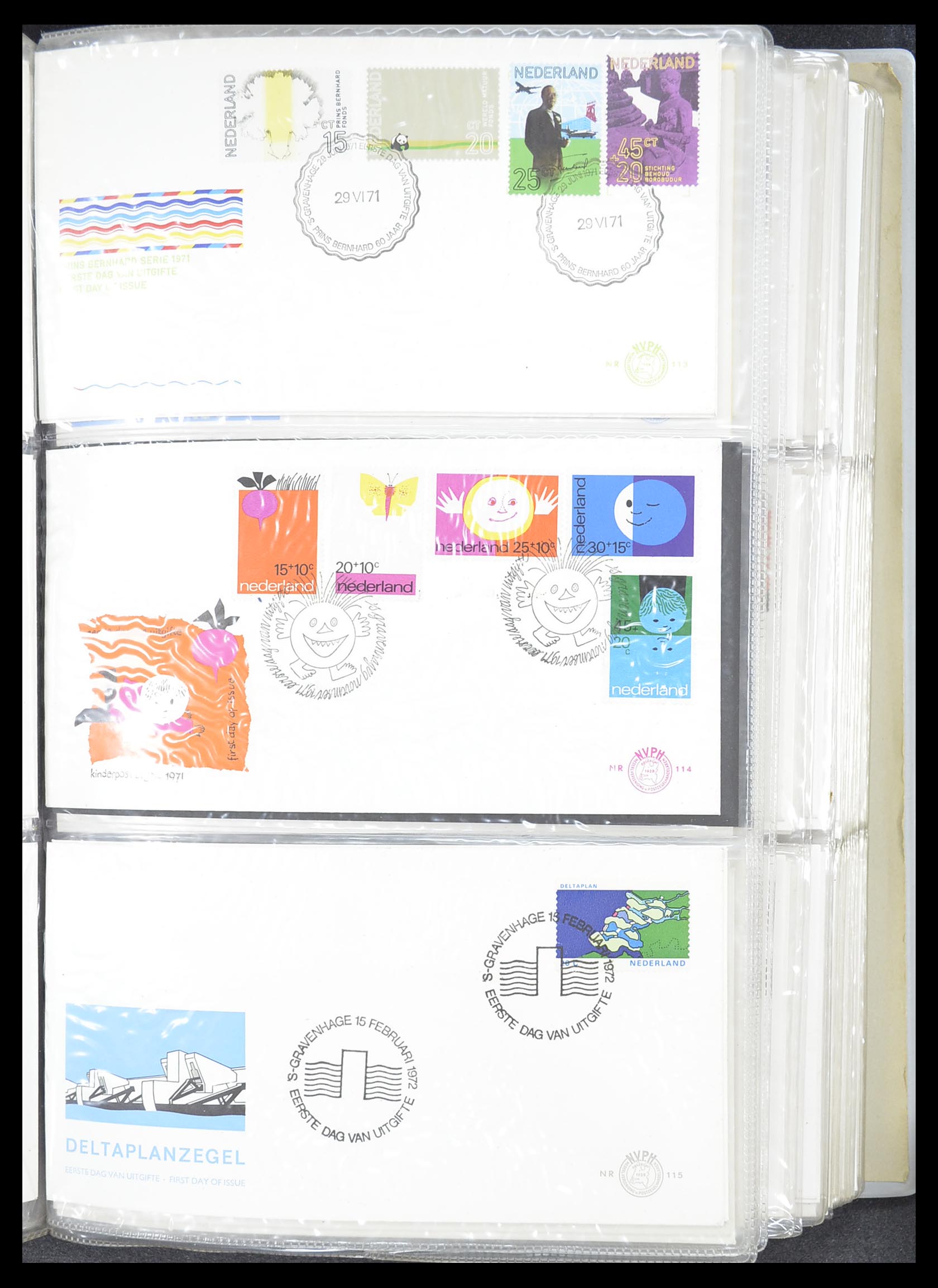33369 039 - Stamp collection 33369 Netherlands FDC's 1950-1989.
