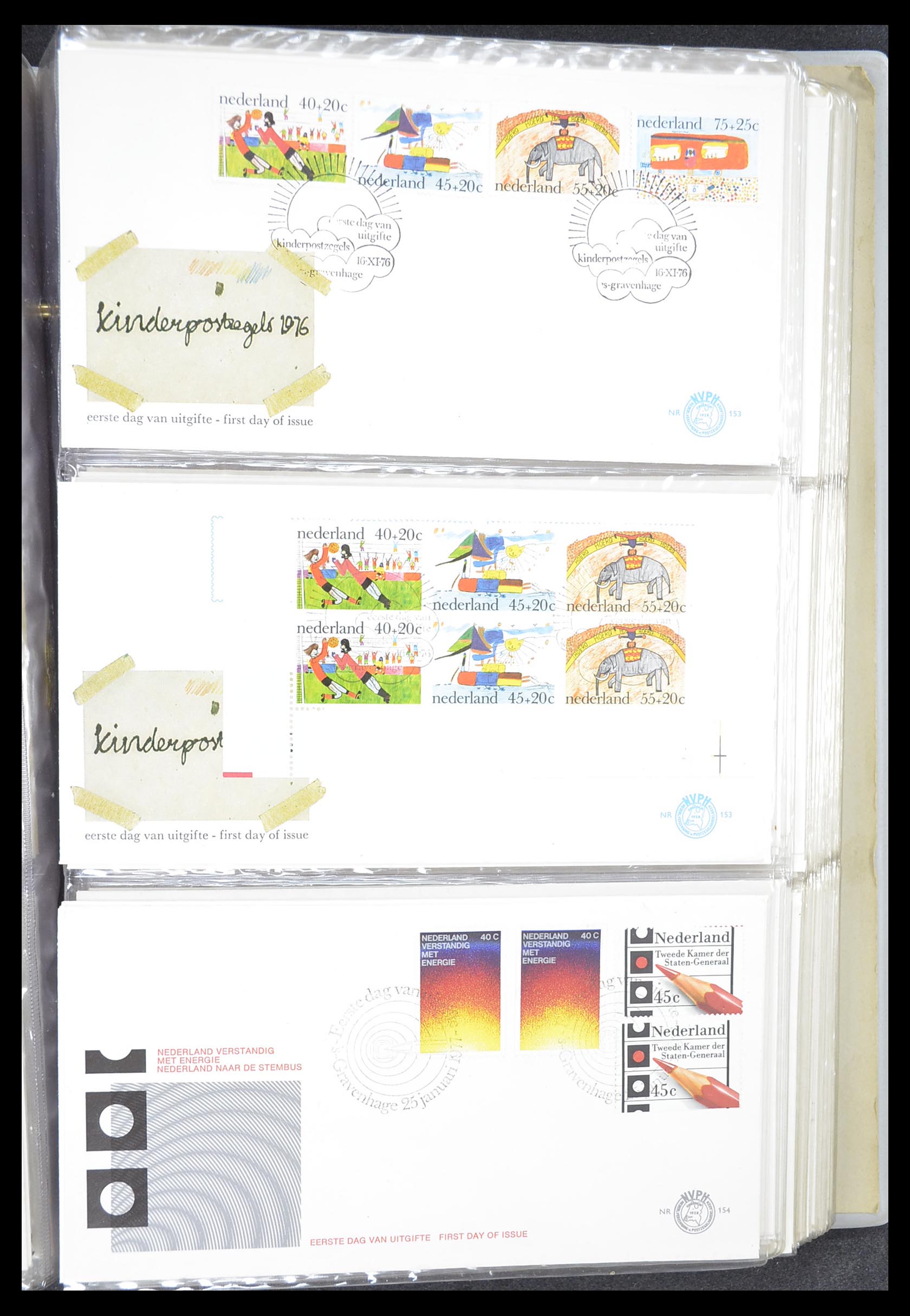 33369 053 - Stamp collection 33369 Netherlands FDC's 1950-1989.