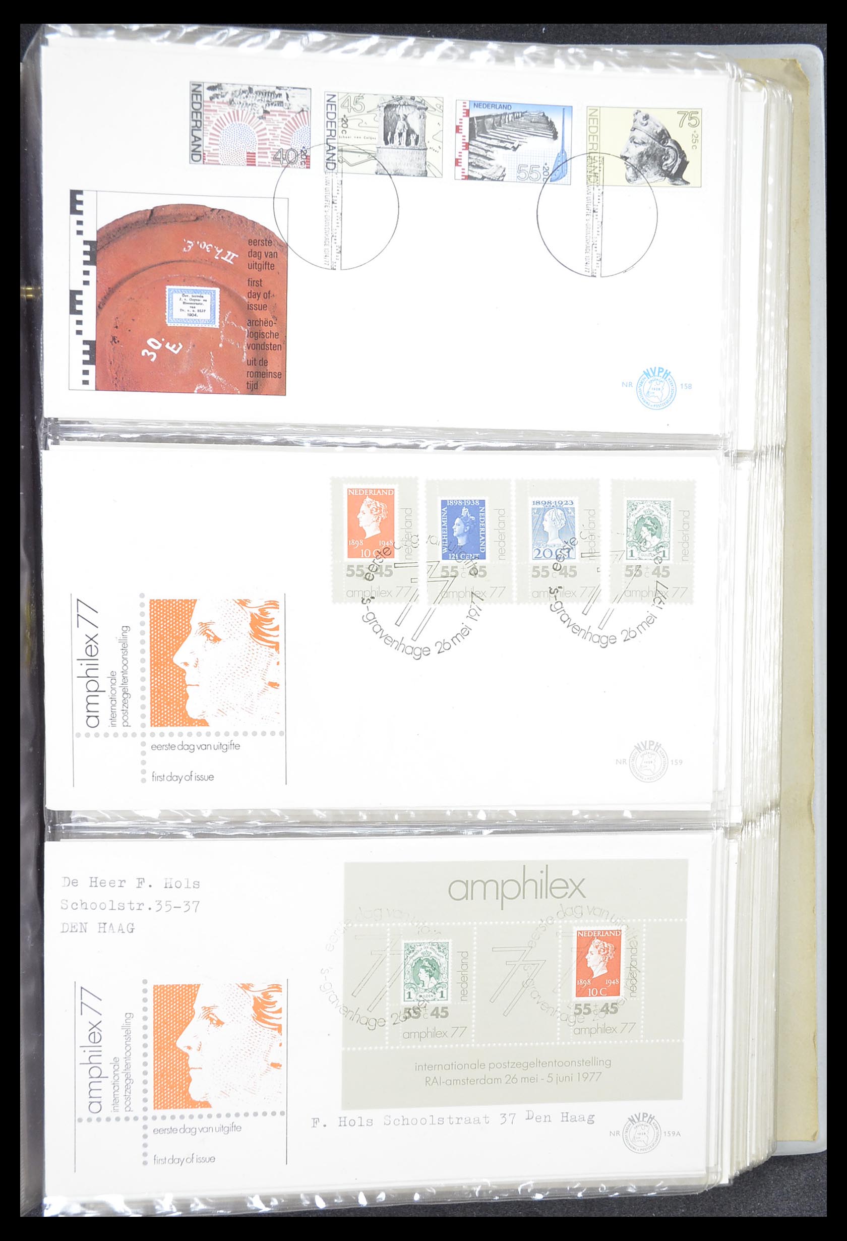 33369 055 - Stamp collection 33369 Netherlands FDC's 1950-1989.