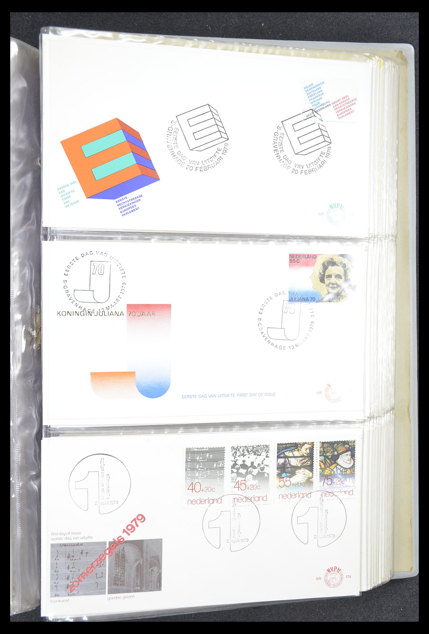 33369 061 - Stamp collection 33369 Netherlands FDC's 1950-1989.