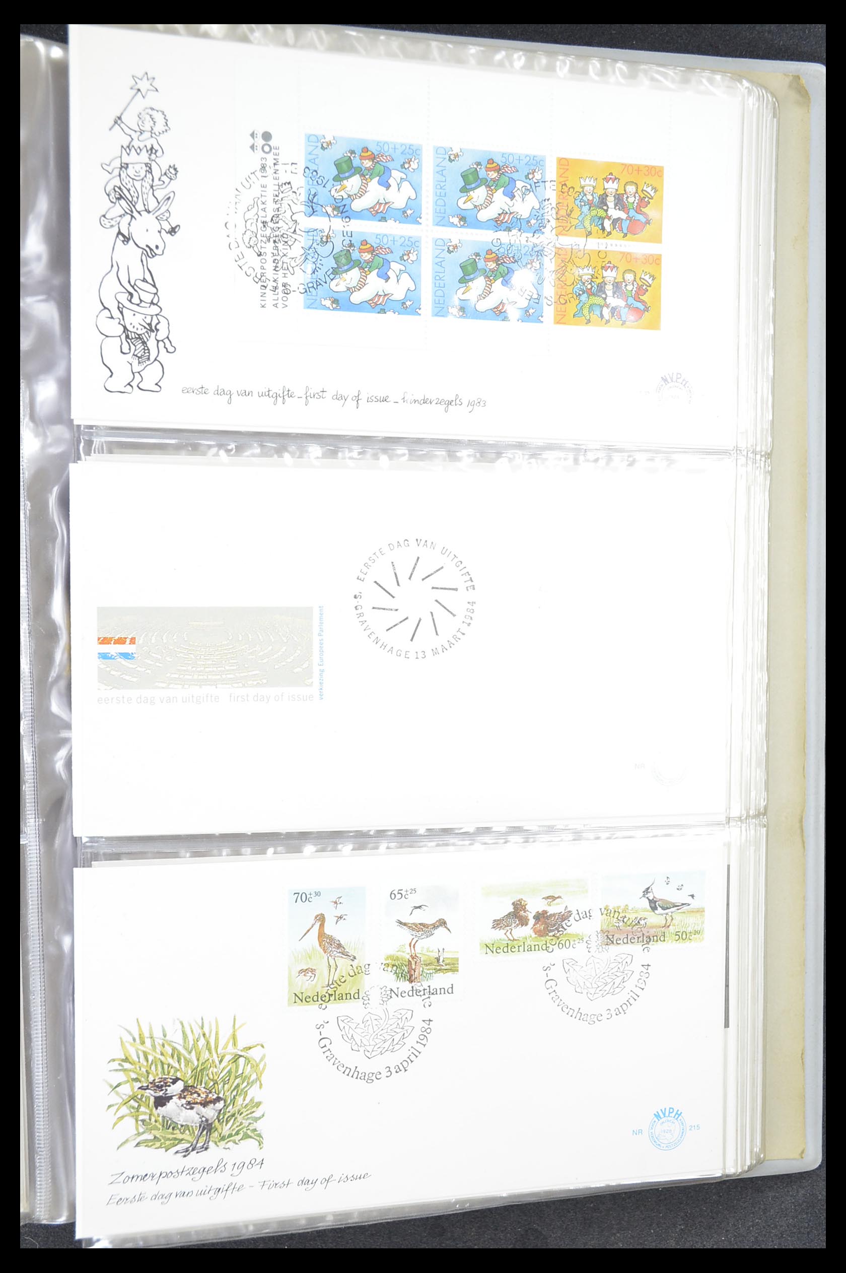 33369 077 - Stamp collection 33369 Netherlands FDC's 1950-1989.