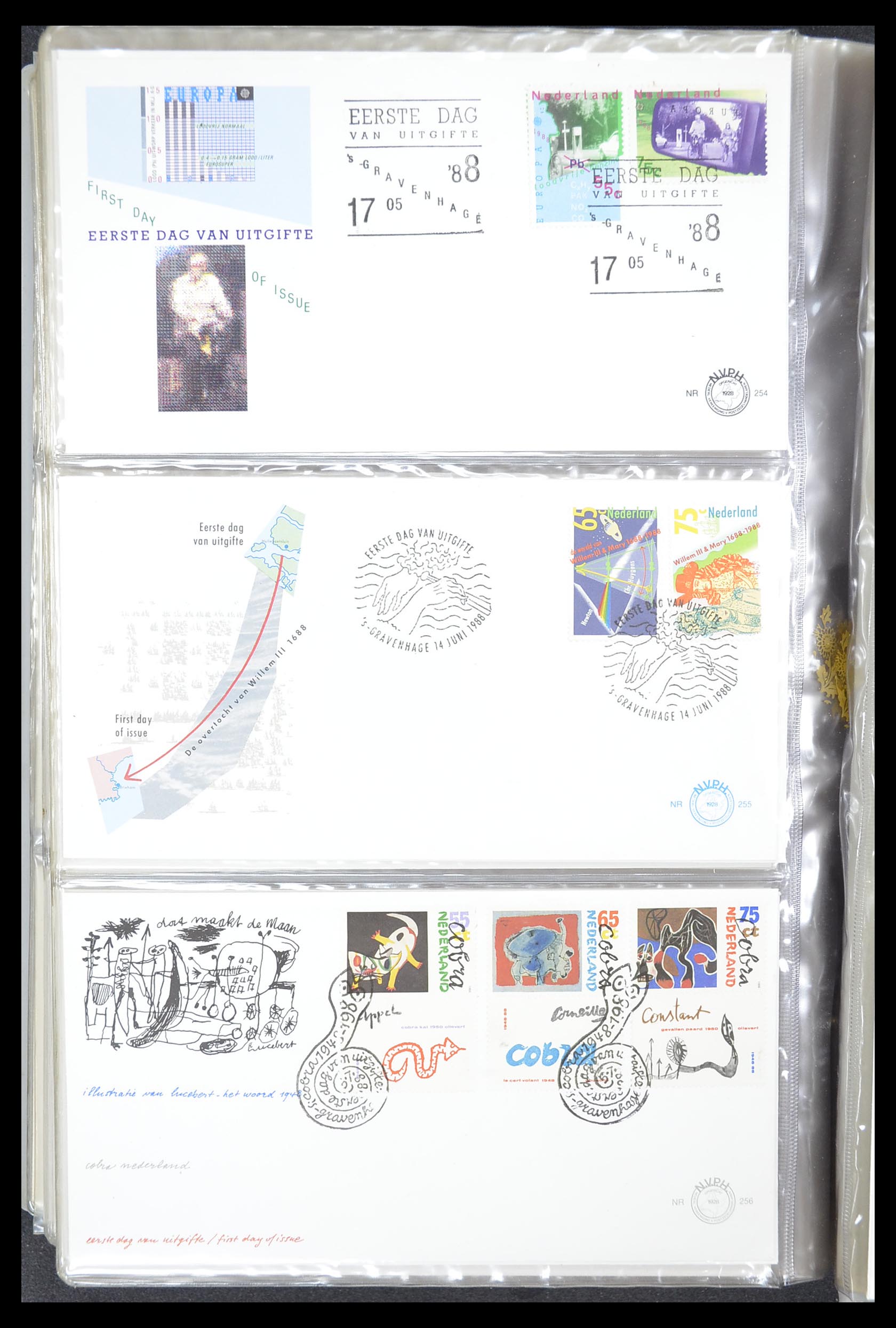 33369 095 - Stamp collection 33369 Netherlands FDC's 1950-1989.