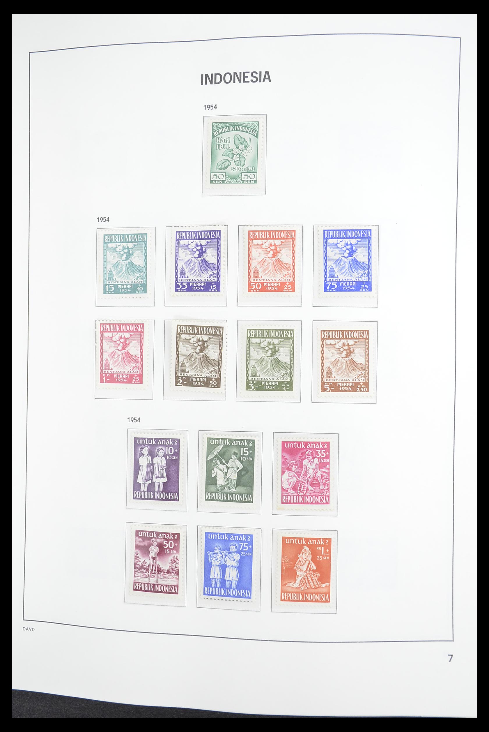 33374 007 - Postzegelverzameling 33374 Indonesië 1949-1995.