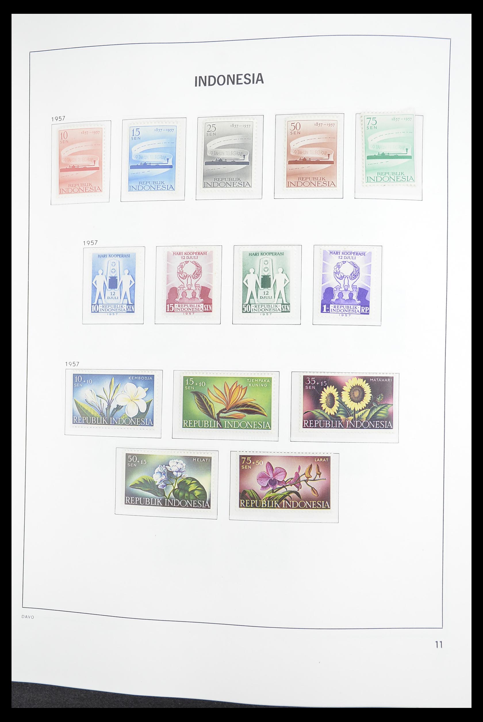 33374 011 - Stamp collection 33374 Indonesia 1949-1995.