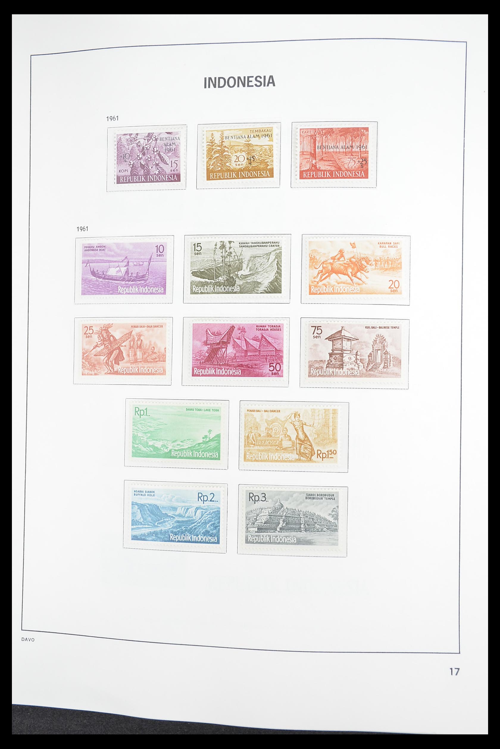 33374 017 - Postzegelverzameling 33374 Indonesië 1949-1995.