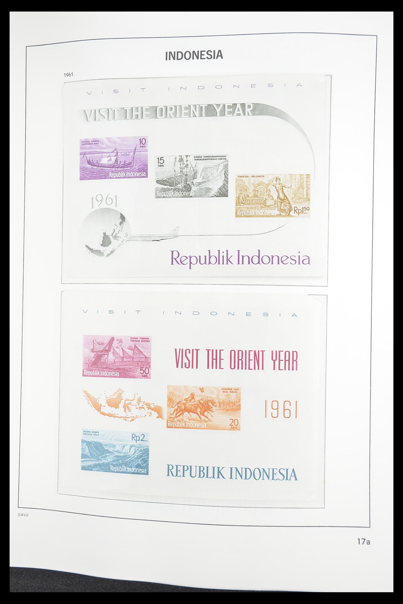 33374 018 - Postzegelverzameling 33374 Indonesië 1949-1995.