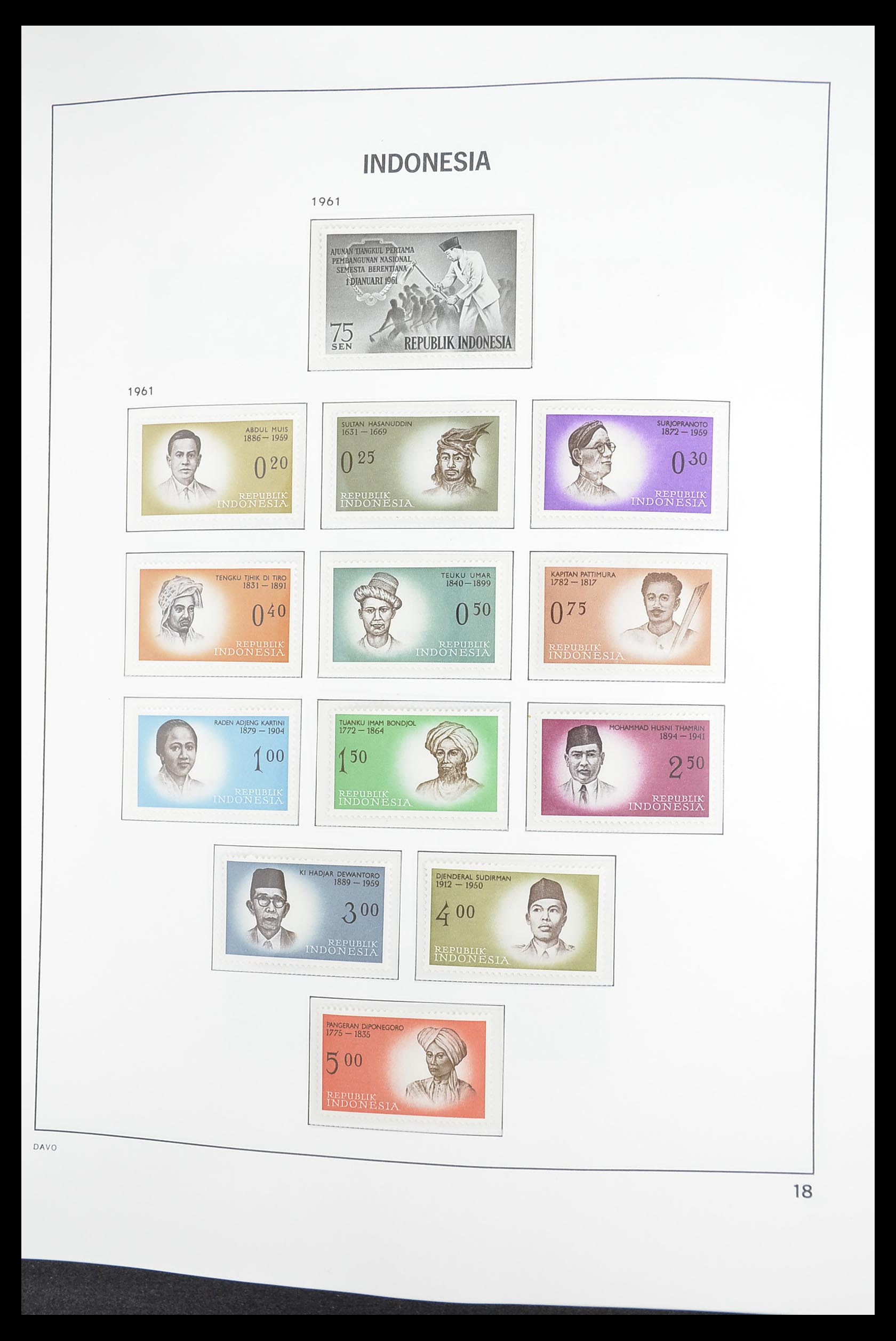 33374 020 - Postzegelverzameling 33374 Indonesië 1949-1995.