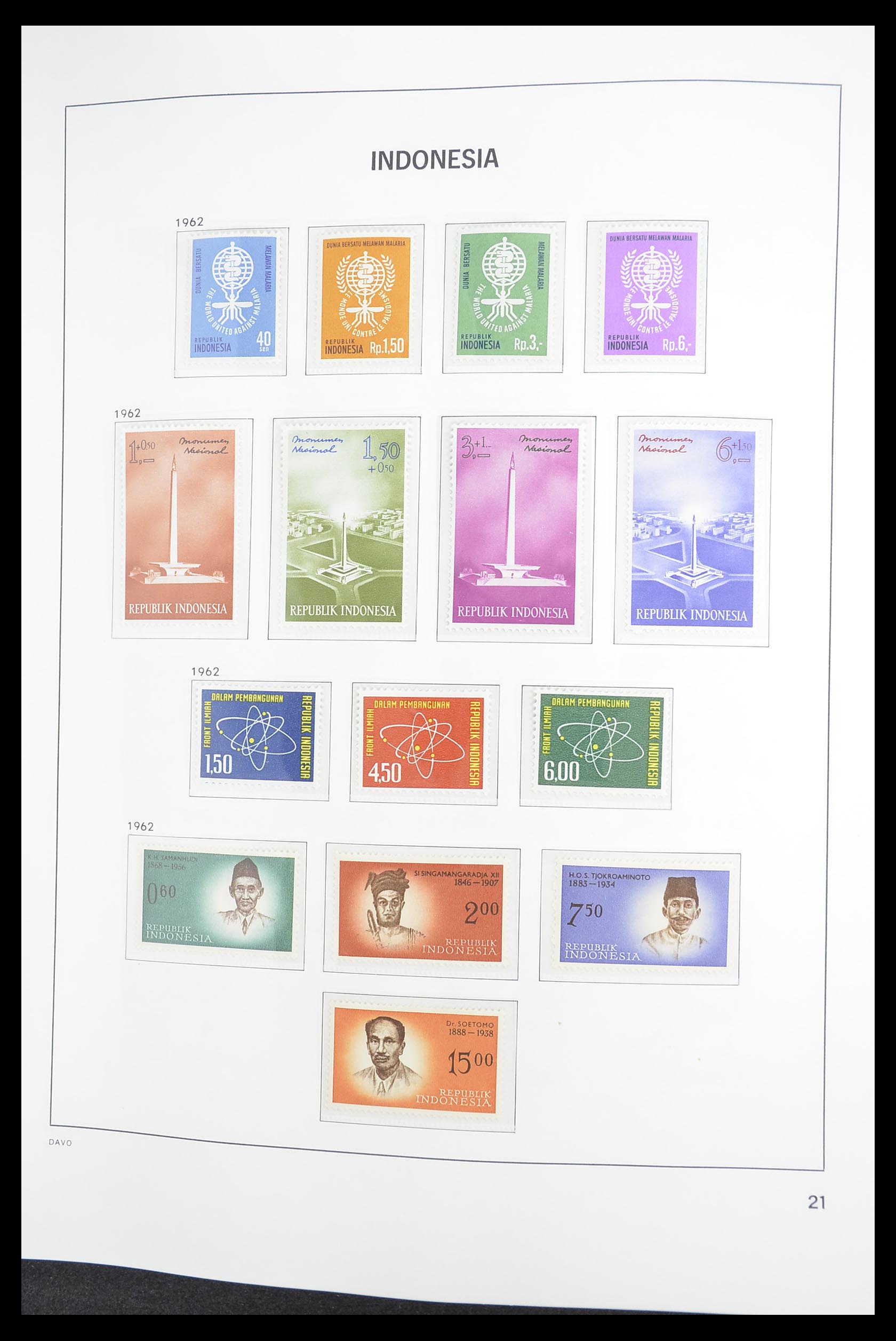 33374 023 - Postzegelverzameling 33374 Indonesië 1949-1995.