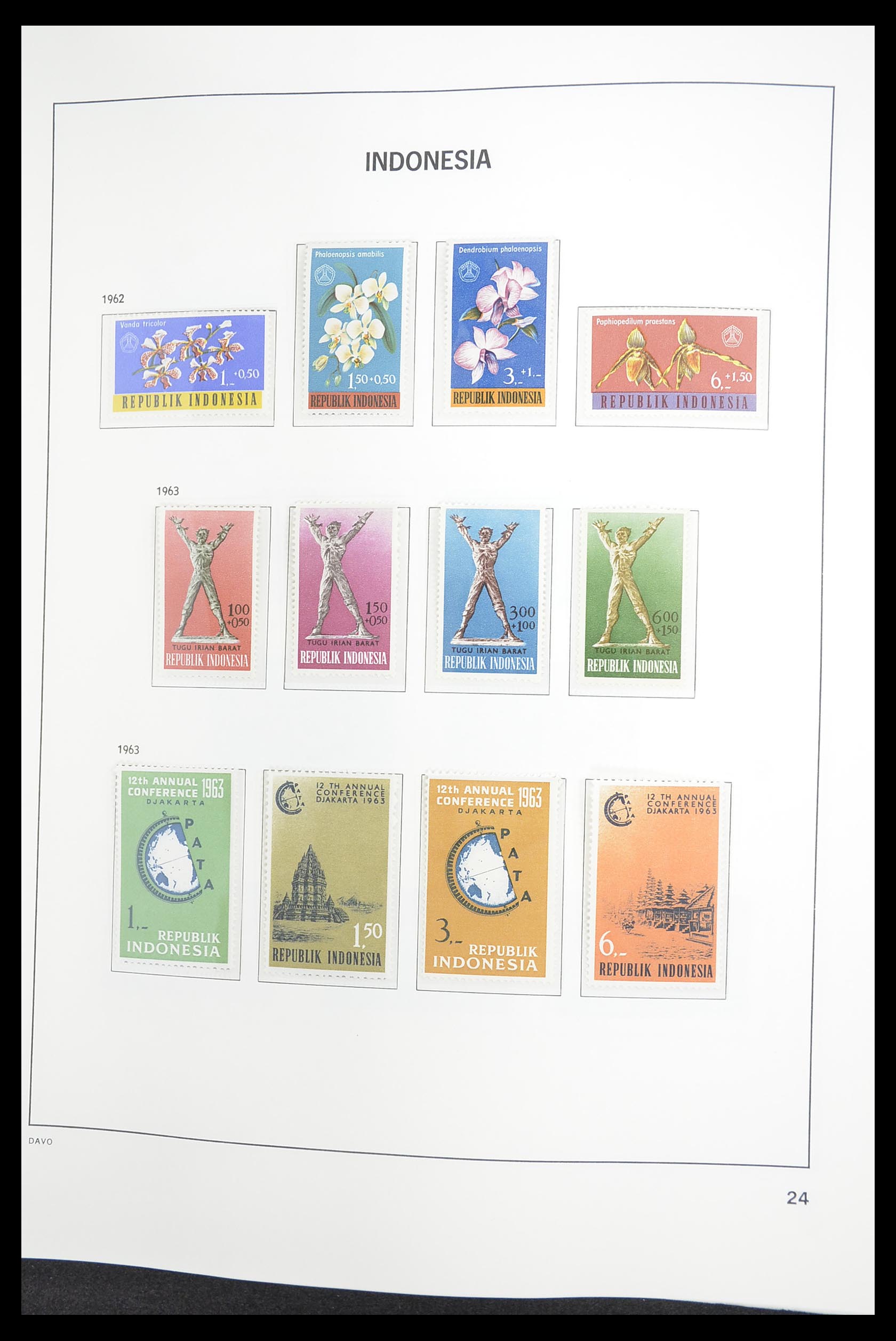33374 026 - Postzegelverzameling 33374 Indonesië 1949-1995.
