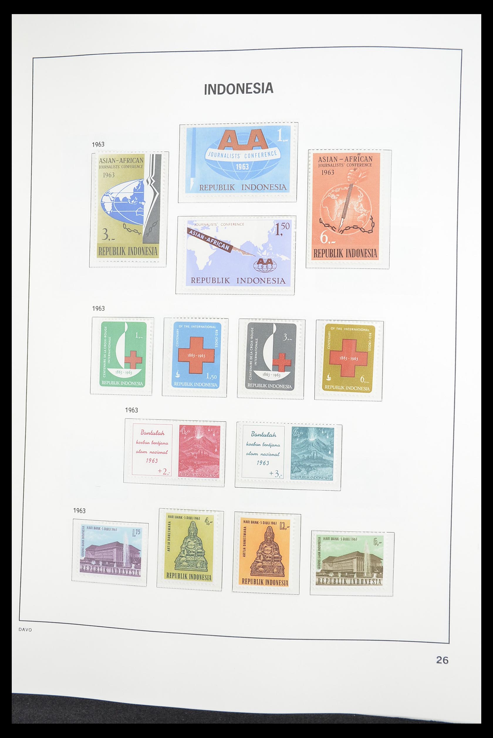 33374 028 - Postzegelverzameling 33374 Indonesië 1949-1995.
