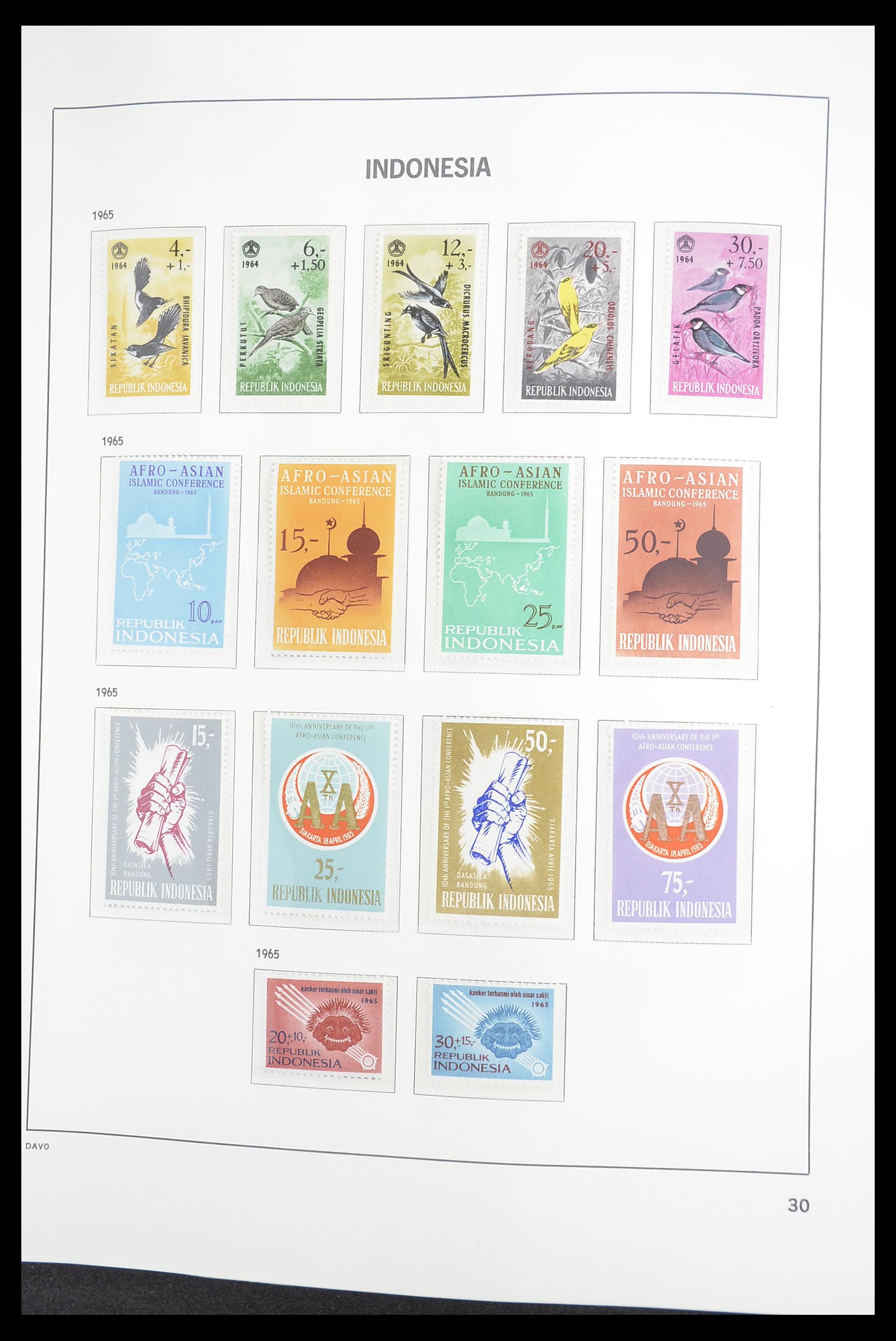 33374 032 - Postzegelverzameling 33374 Indonesië 1949-1995.
