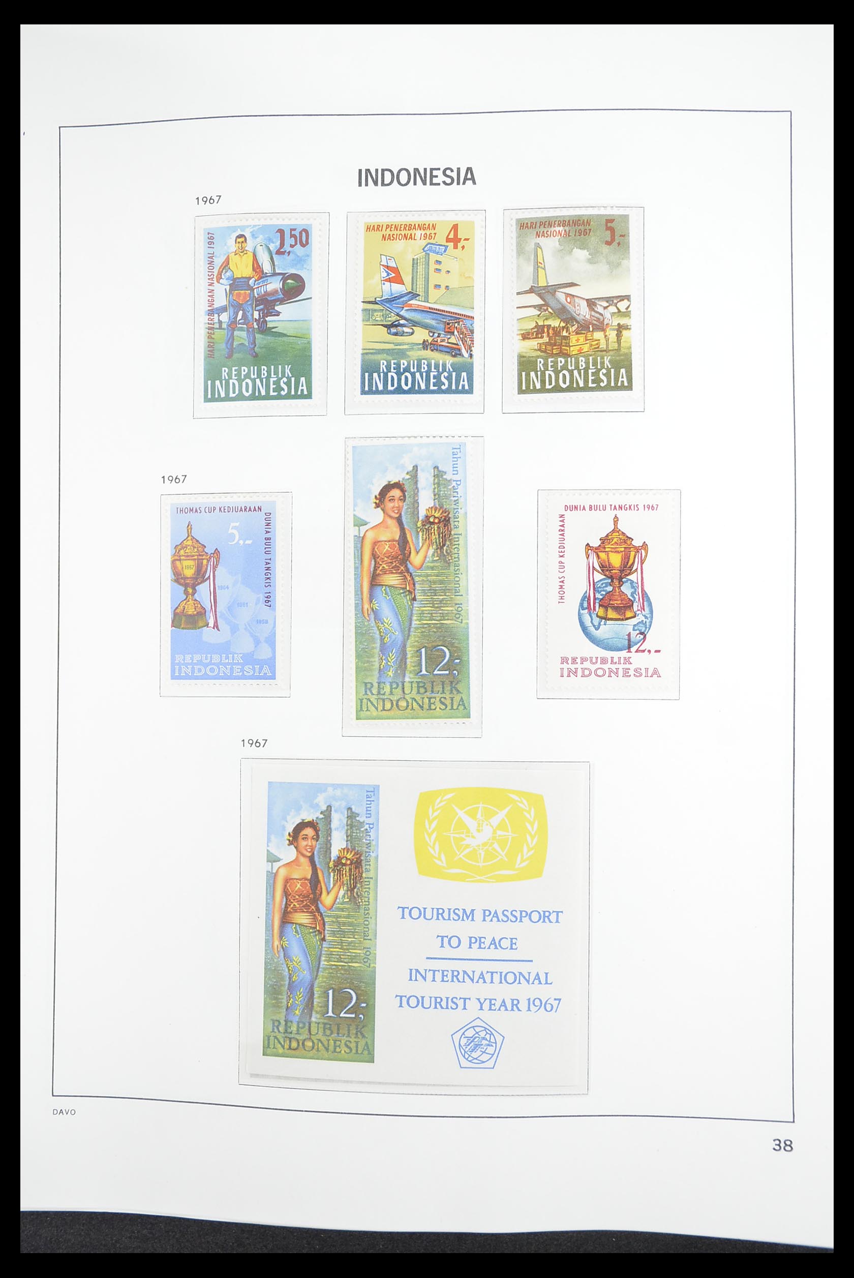 33374 040 - Postzegelverzameling 33374 Indonesië 1949-1995.