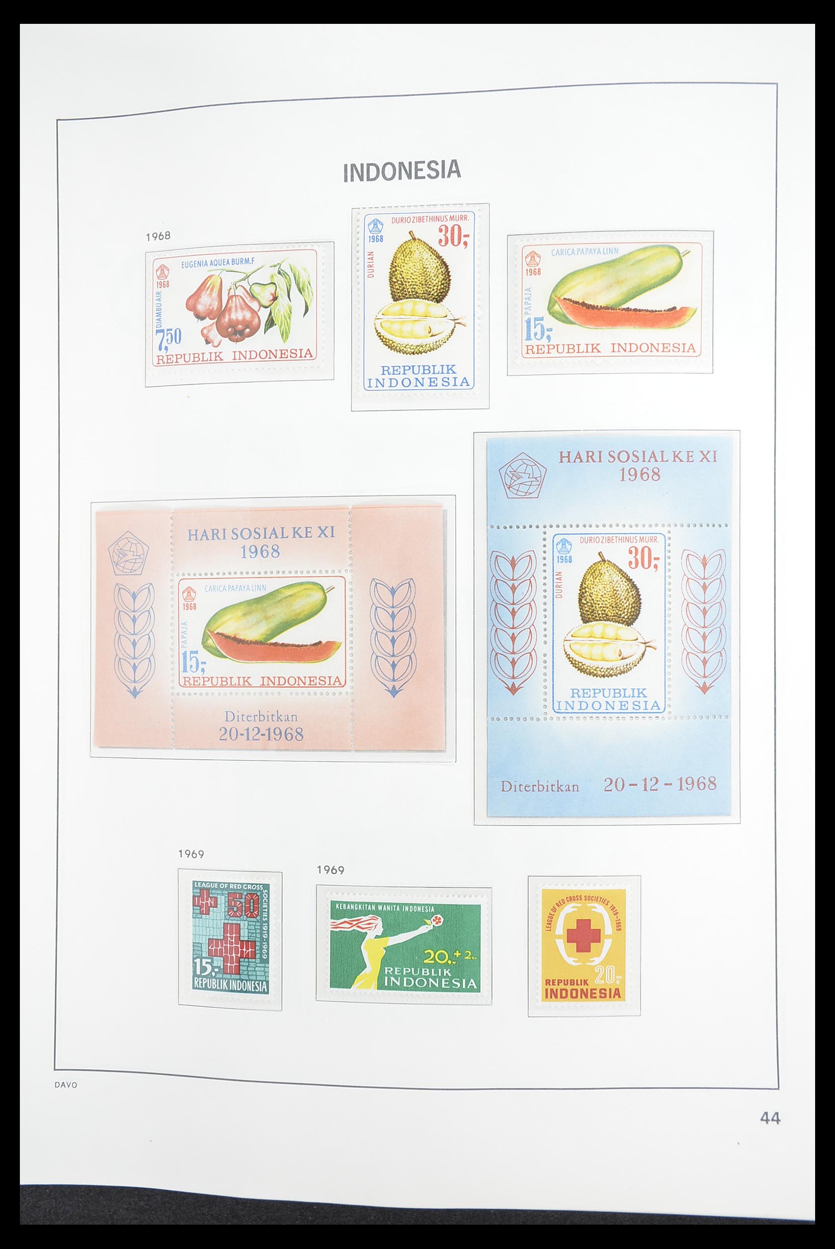 33374 046 - Postzegelverzameling 33374 Indonesië 1949-1995.