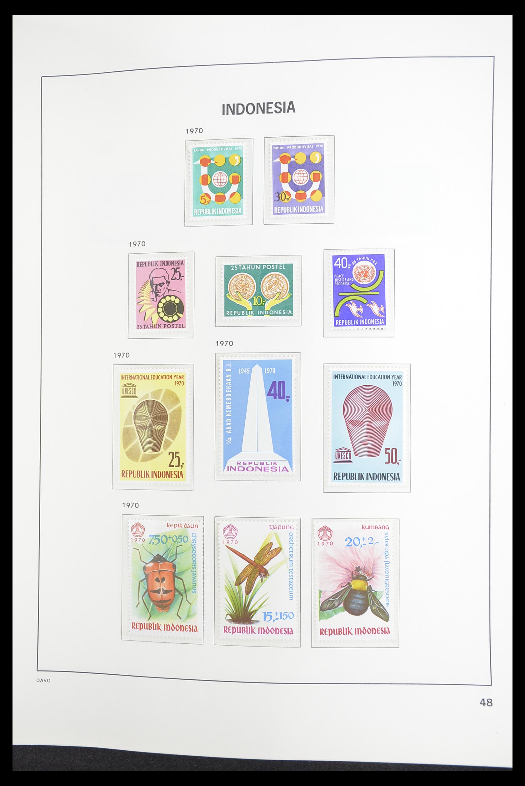 33374 050 - Postzegelverzameling 33374 Indonesië 1949-1995.
