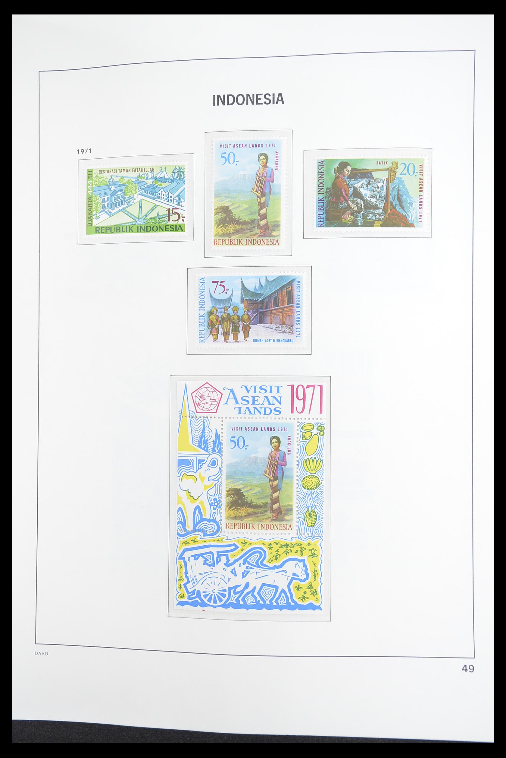 33374 051 - Stamp collection 33374 Indonesia 1949-1995.