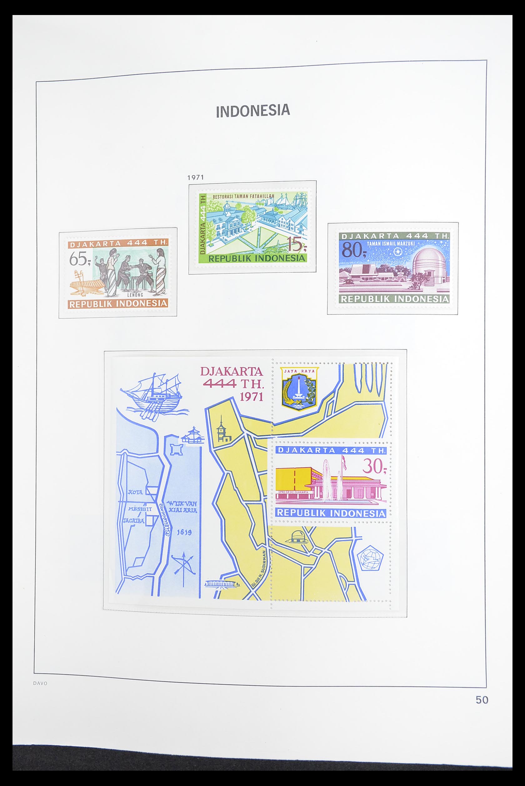 33374 052 - Postzegelverzameling 33374 Indonesië 1949-1995.