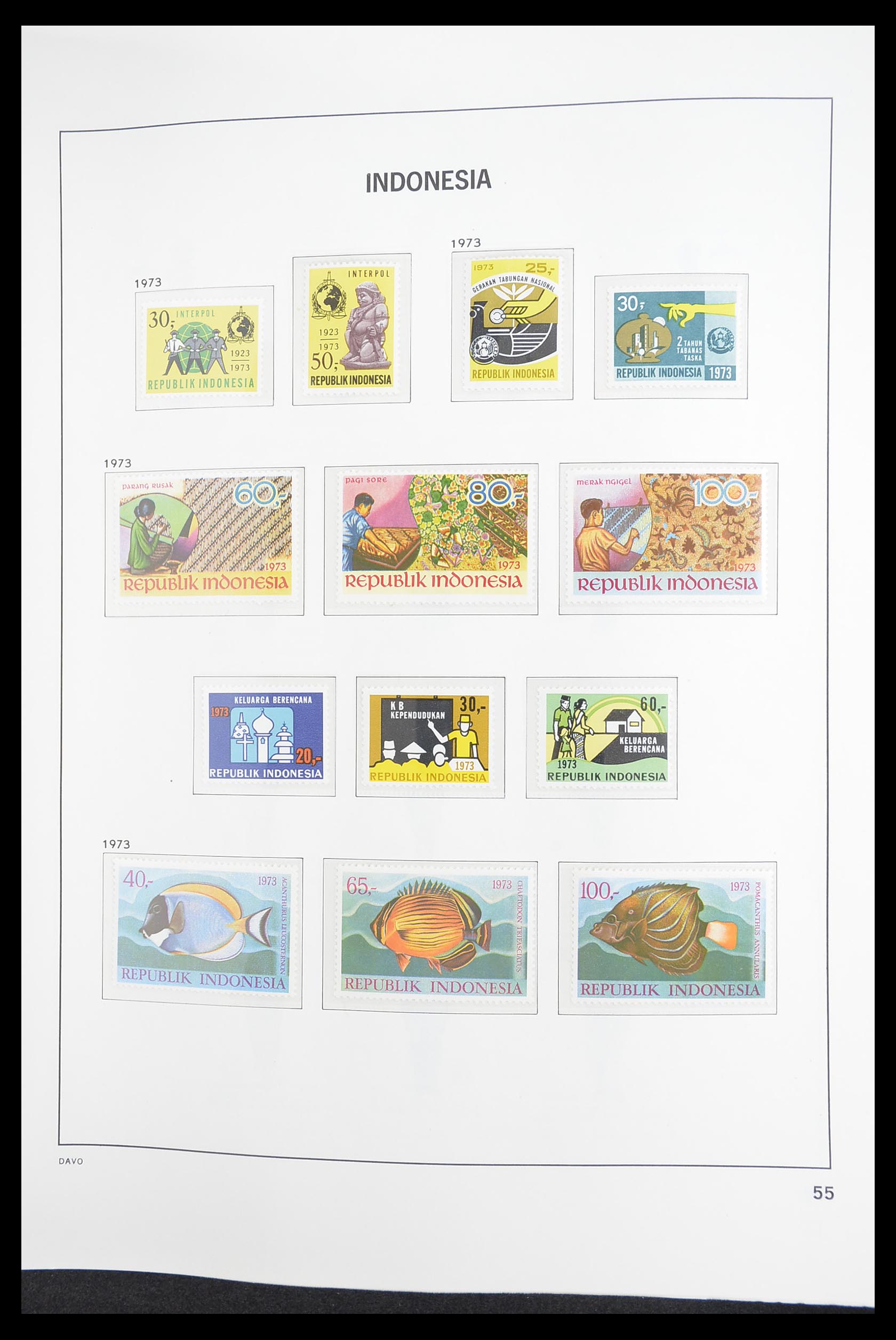 33374 057 - Postzegelverzameling 33374 Indonesië 1949-1995.