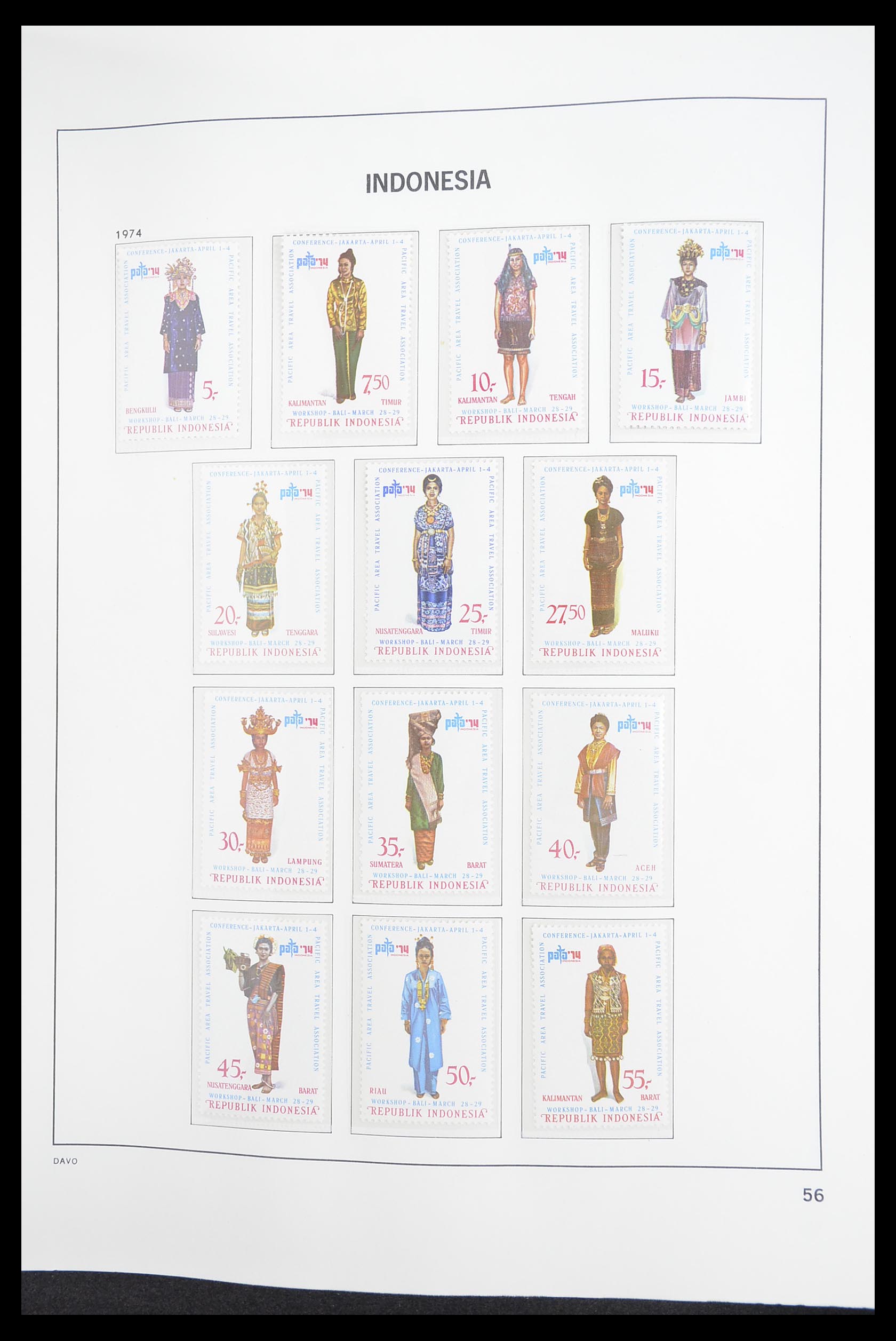 33374 058 - Postzegelverzameling 33374 Indonesië 1949-1995.