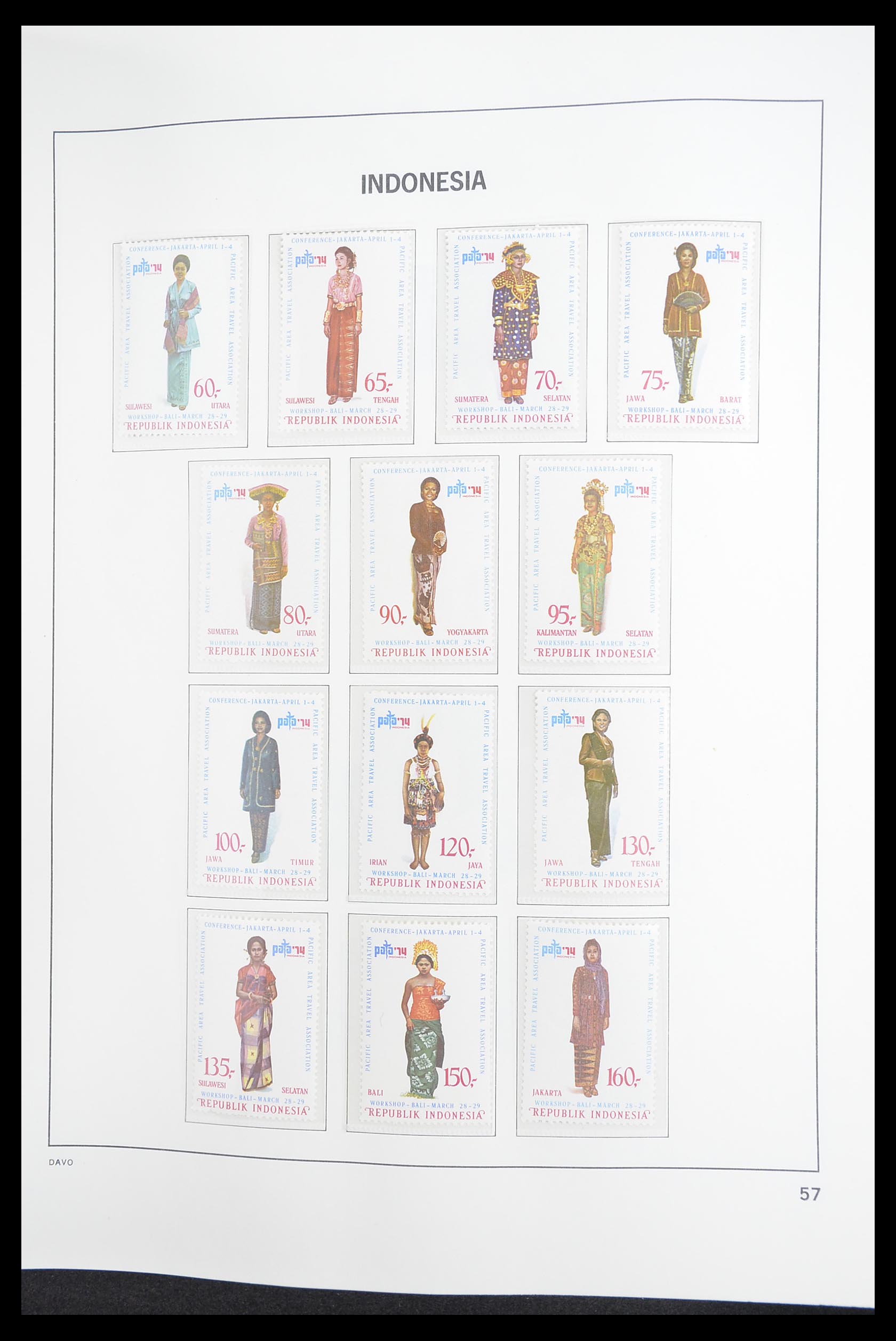 33374 059 - Postzegelverzameling 33374 Indonesië 1949-1995.