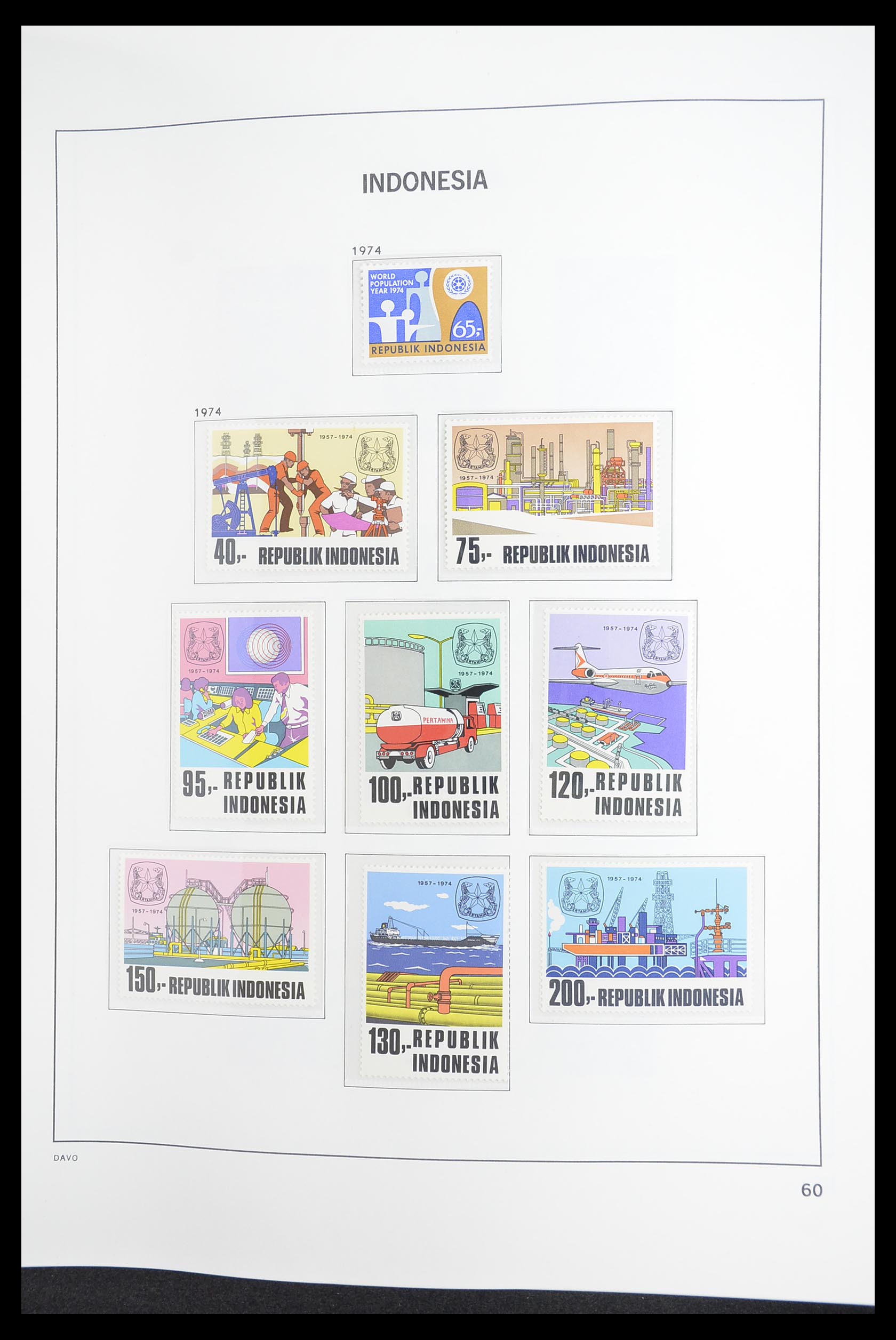 33374 062 - Postzegelverzameling 33374 Indonesië 1949-1995.