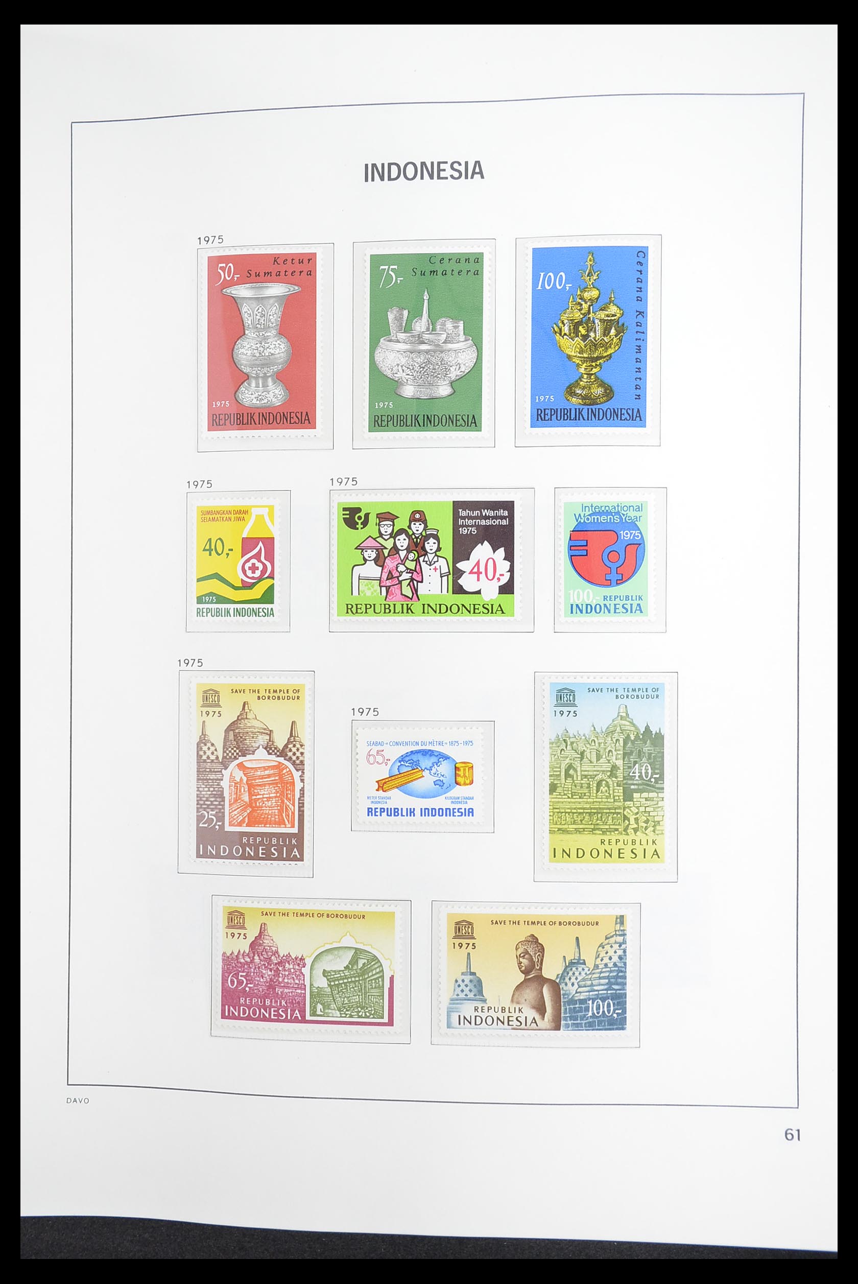 33374 063 - Postzegelverzameling 33374 Indonesië 1949-1995.