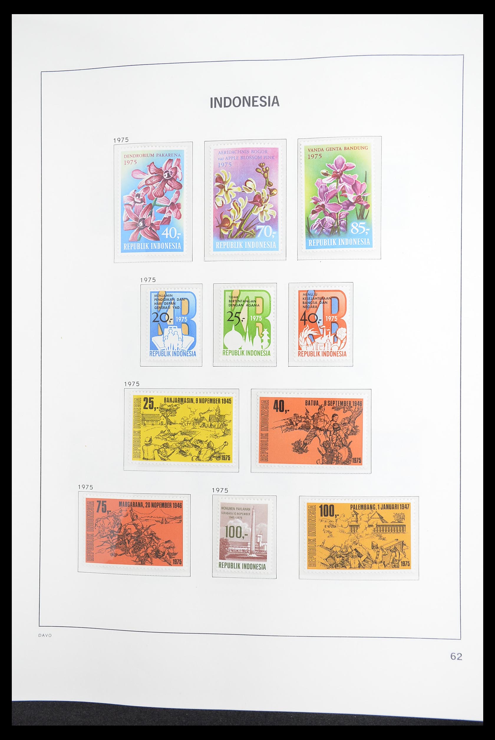 33374 064 - Postzegelverzameling 33374 Indonesië 1949-1995.