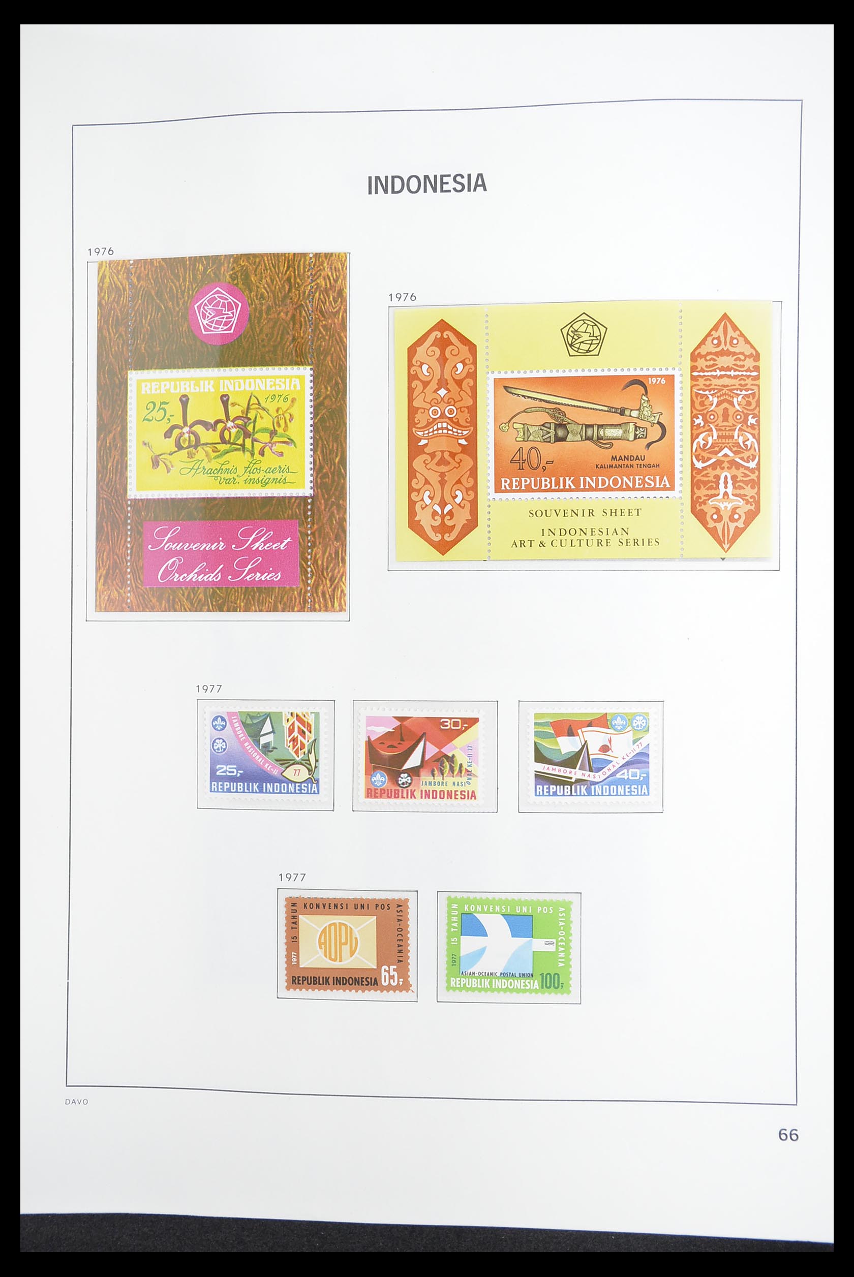 33374 068 - Postzegelverzameling 33374 Indonesië 1949-1995.