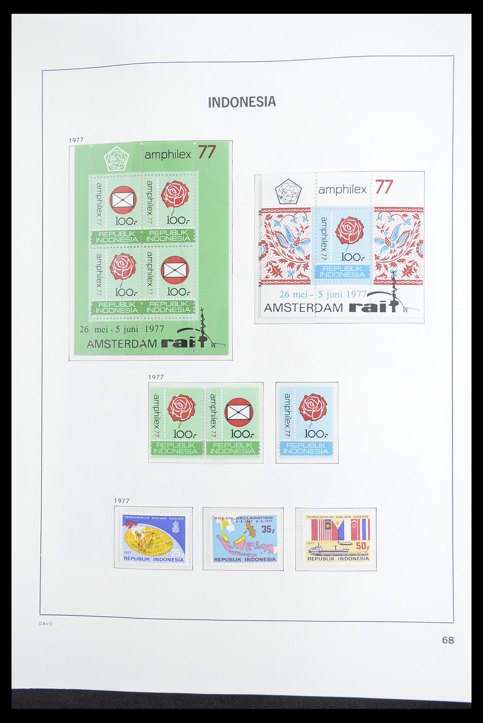 33374 070 - Postzegelverzameling 33374 Indonesië 1949-1995.