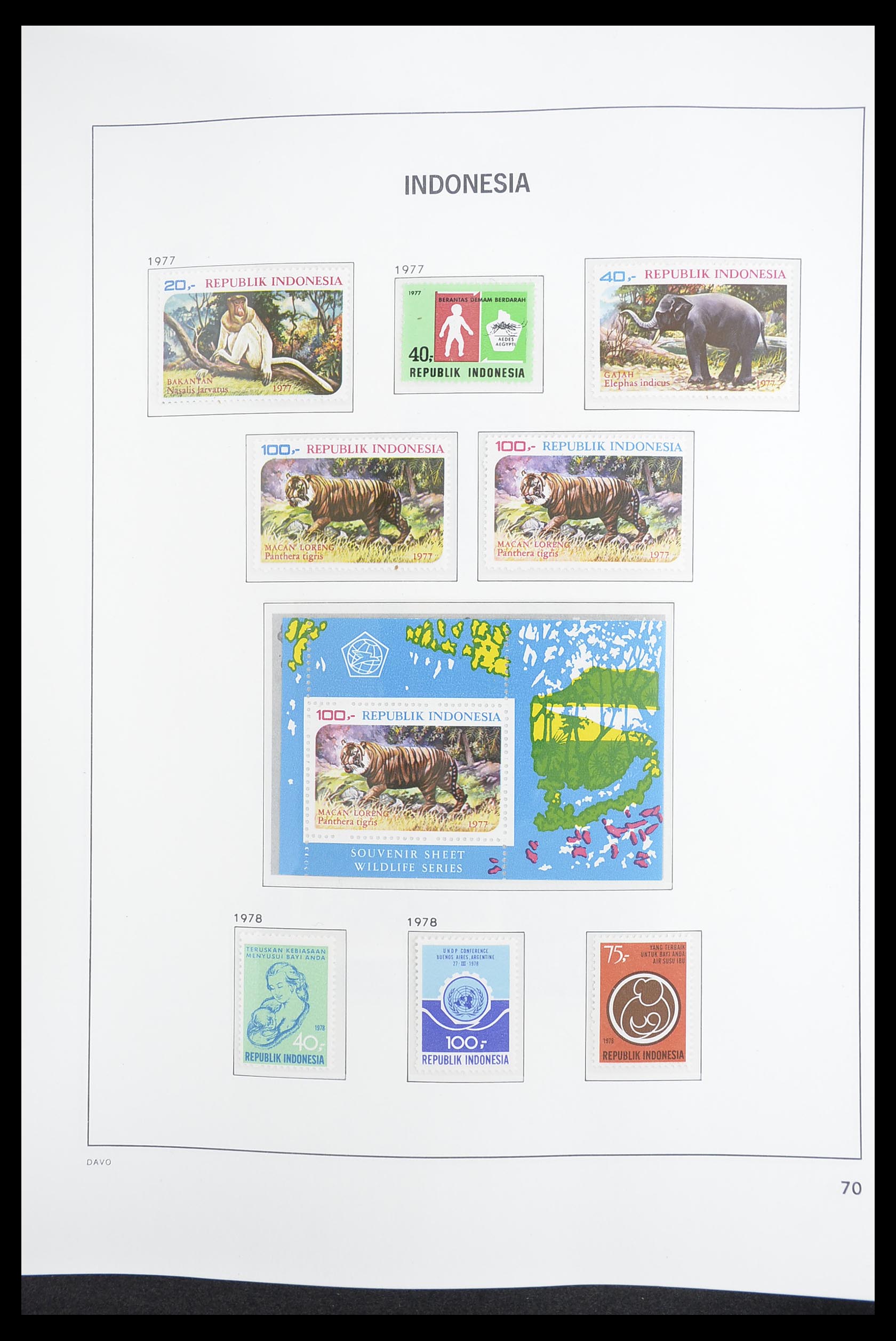 33374 073 - Postzegelverzameling 33374 Indonesië 1949-1995.