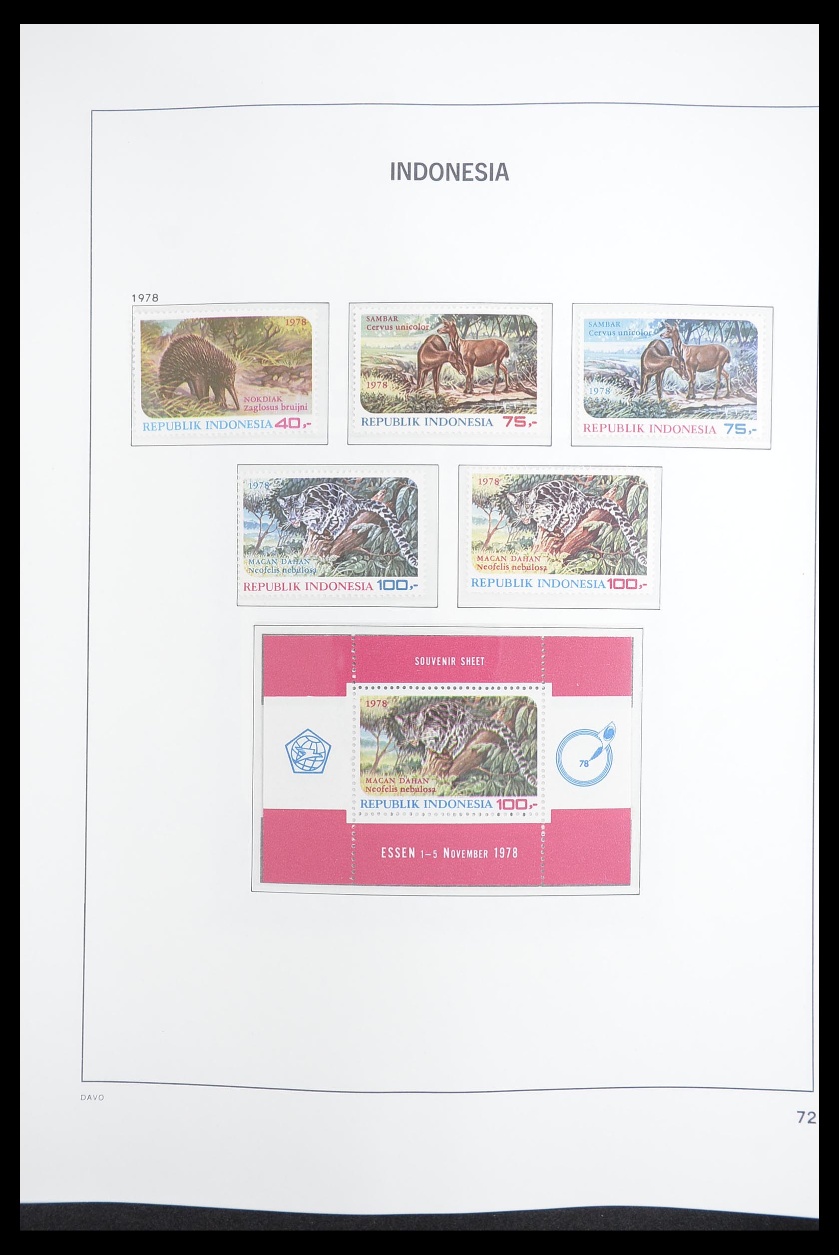 33374 076 - Postzegelverzameling 33374 Indonesië 1949-1995.