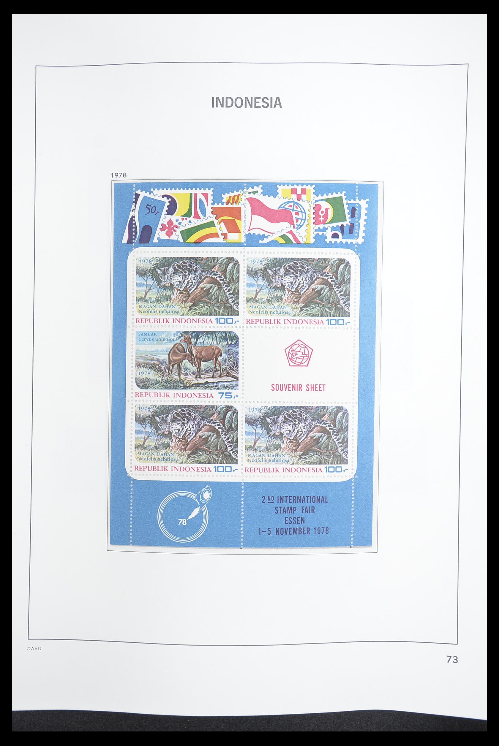 33374 077 - Postzegelverzameling 33374 Indonesië 1949-1995.