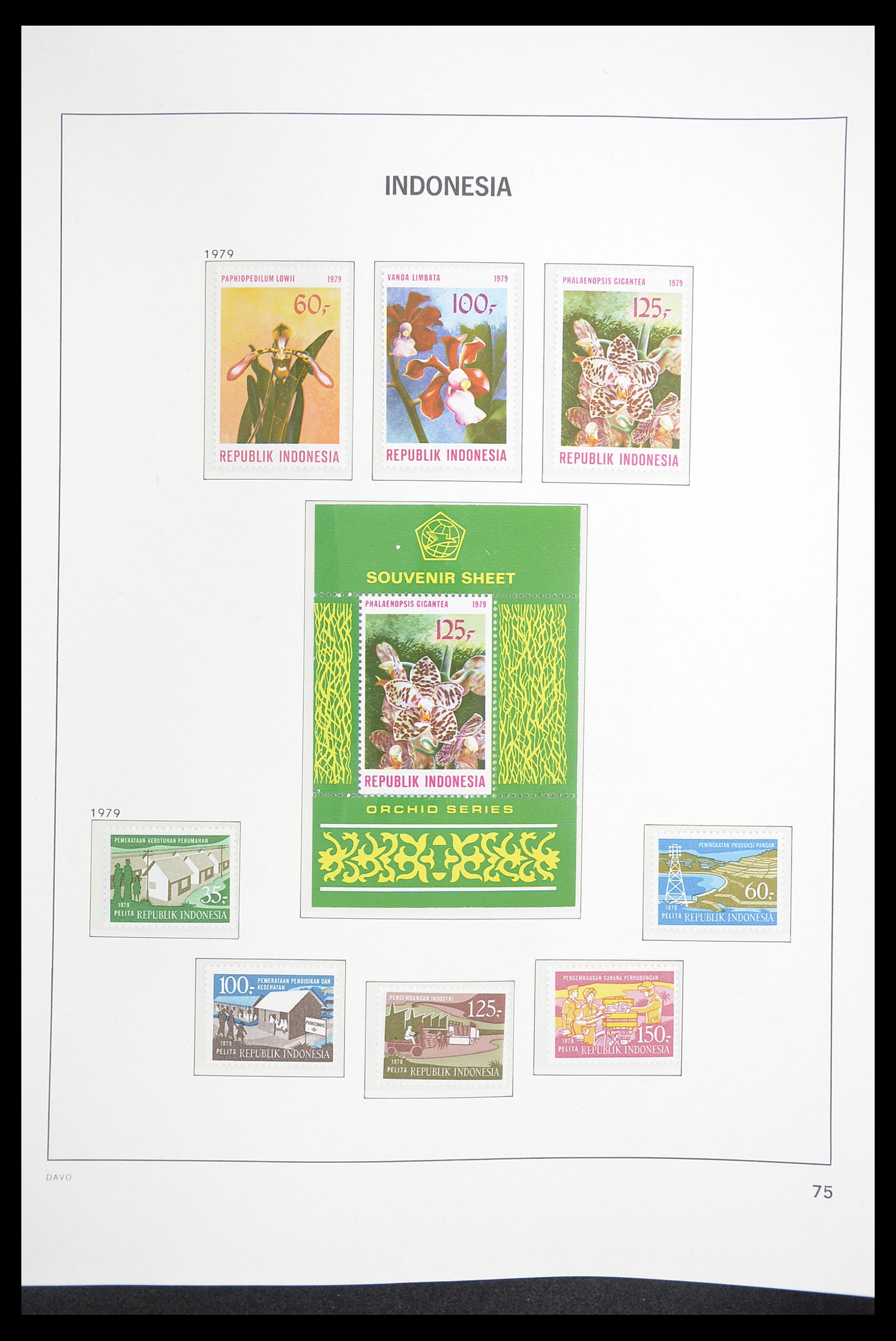 33374 079 - Postzegelverzameling 33374 Indonesië 1949-1995.