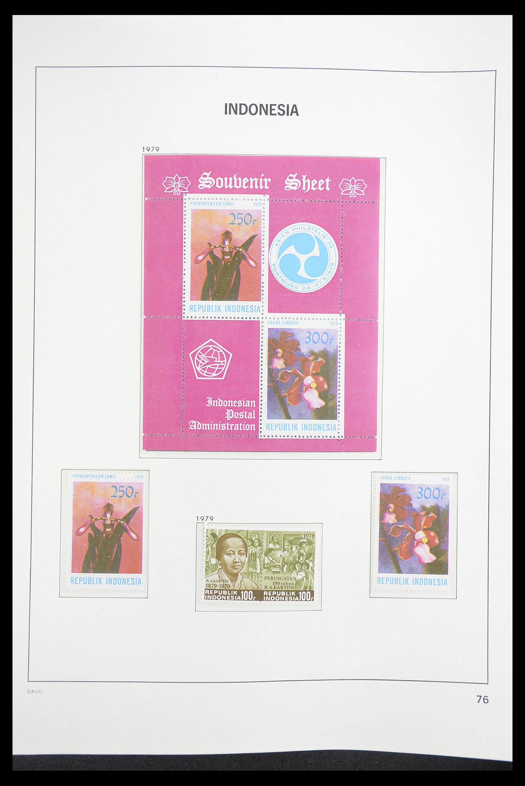 33374 080 - Postzegelverzameling 33374 Indonesië 1949-1995.