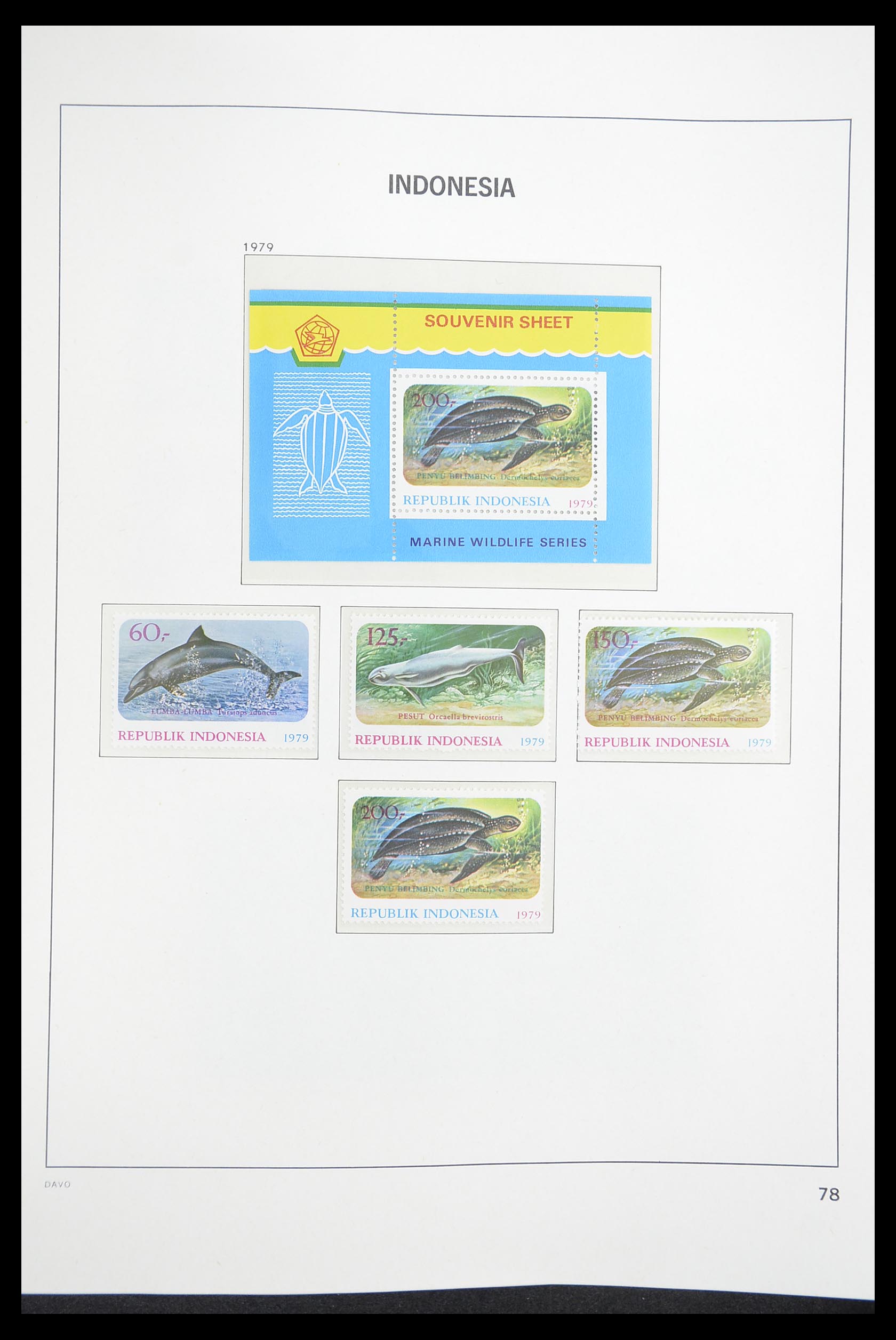 33374 082 - Postzegelverzameling 33374 Indonesië 1949-1995.