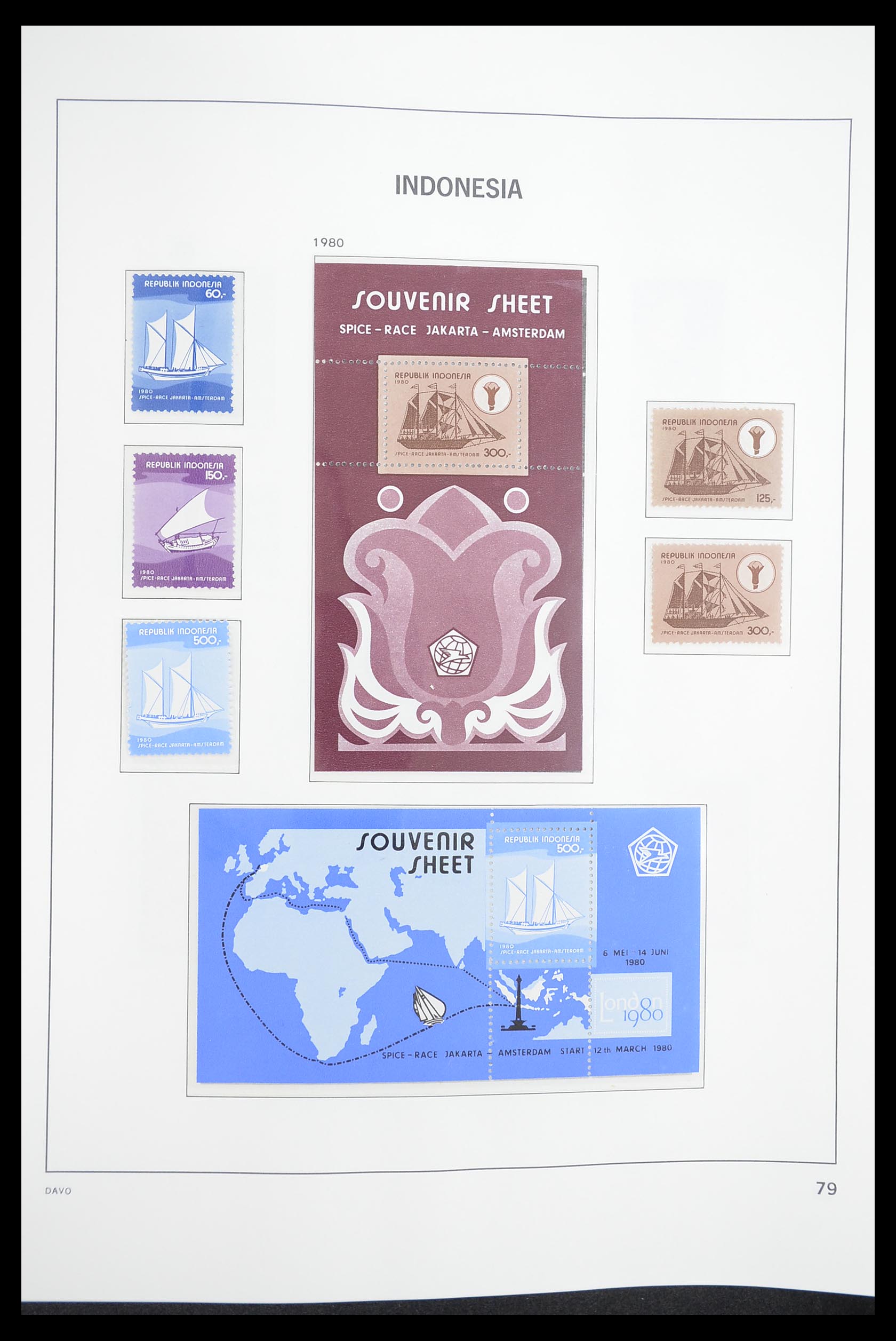 33374 083 - Postzegelverzameling 33374 Indonesië 1949-1995.