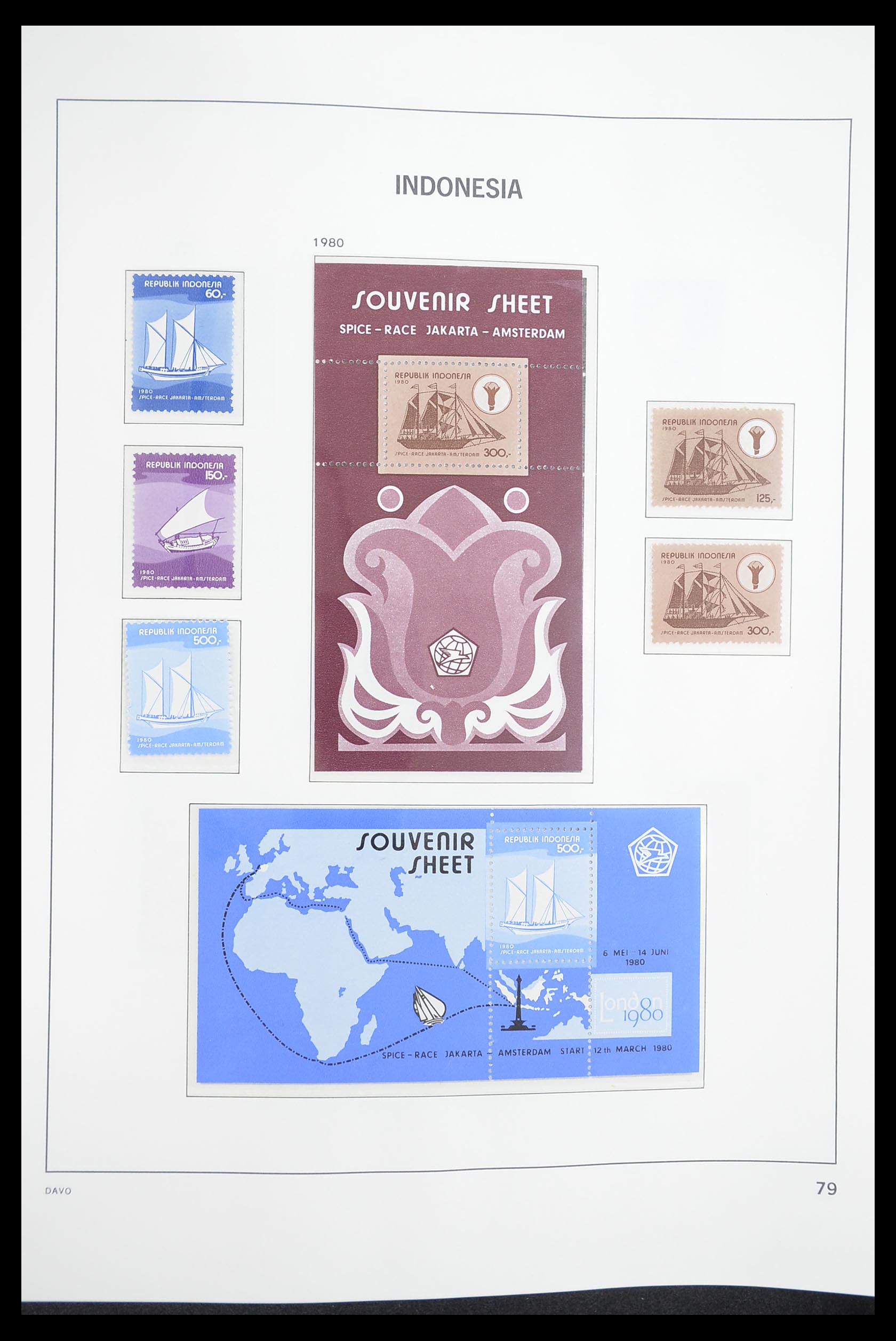 33374 083 - Stamp collection 33374 Indonesia 1949-1995.