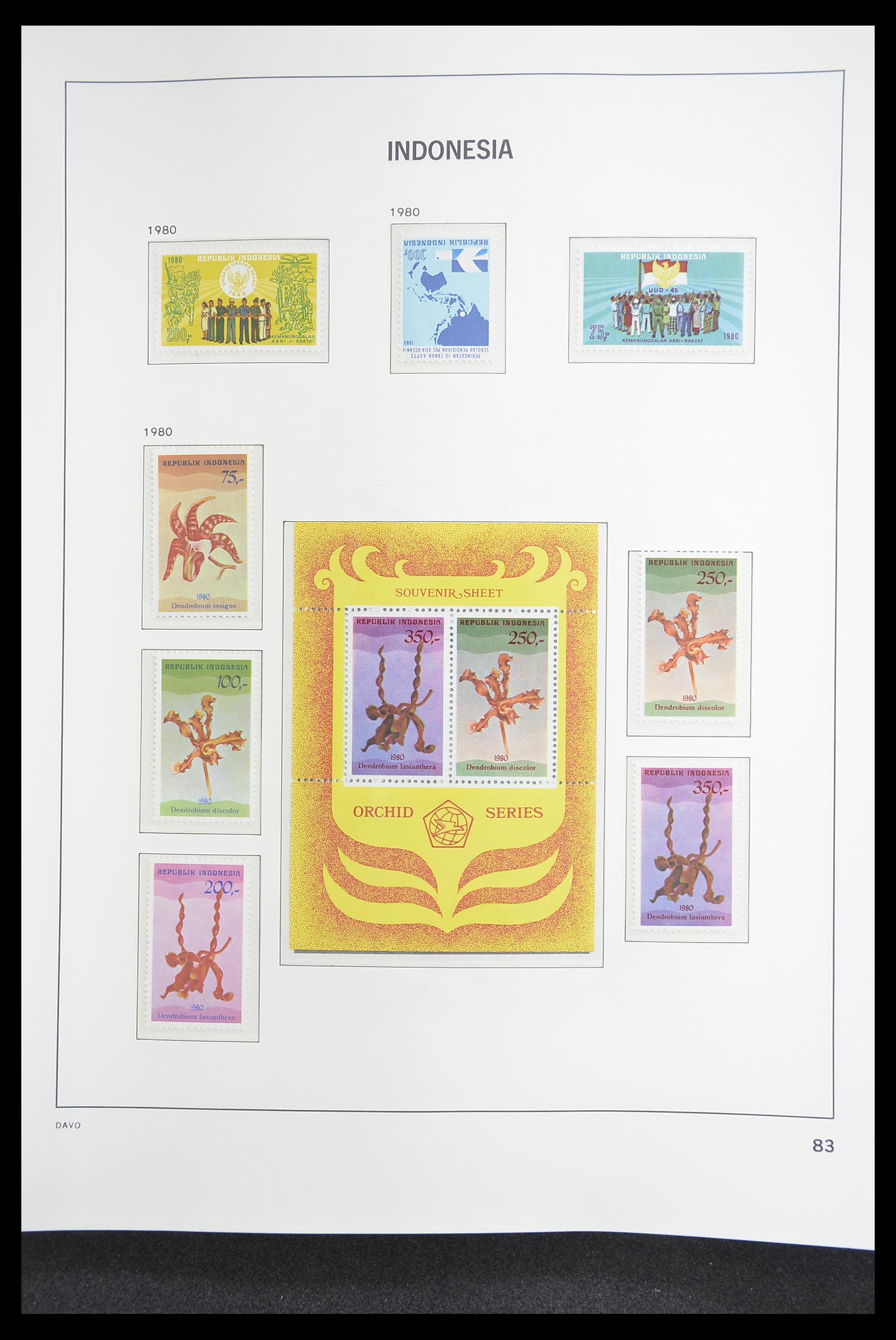 33374 087 - Postzegelverzameling 33374 Indonesië 1949-1995.
