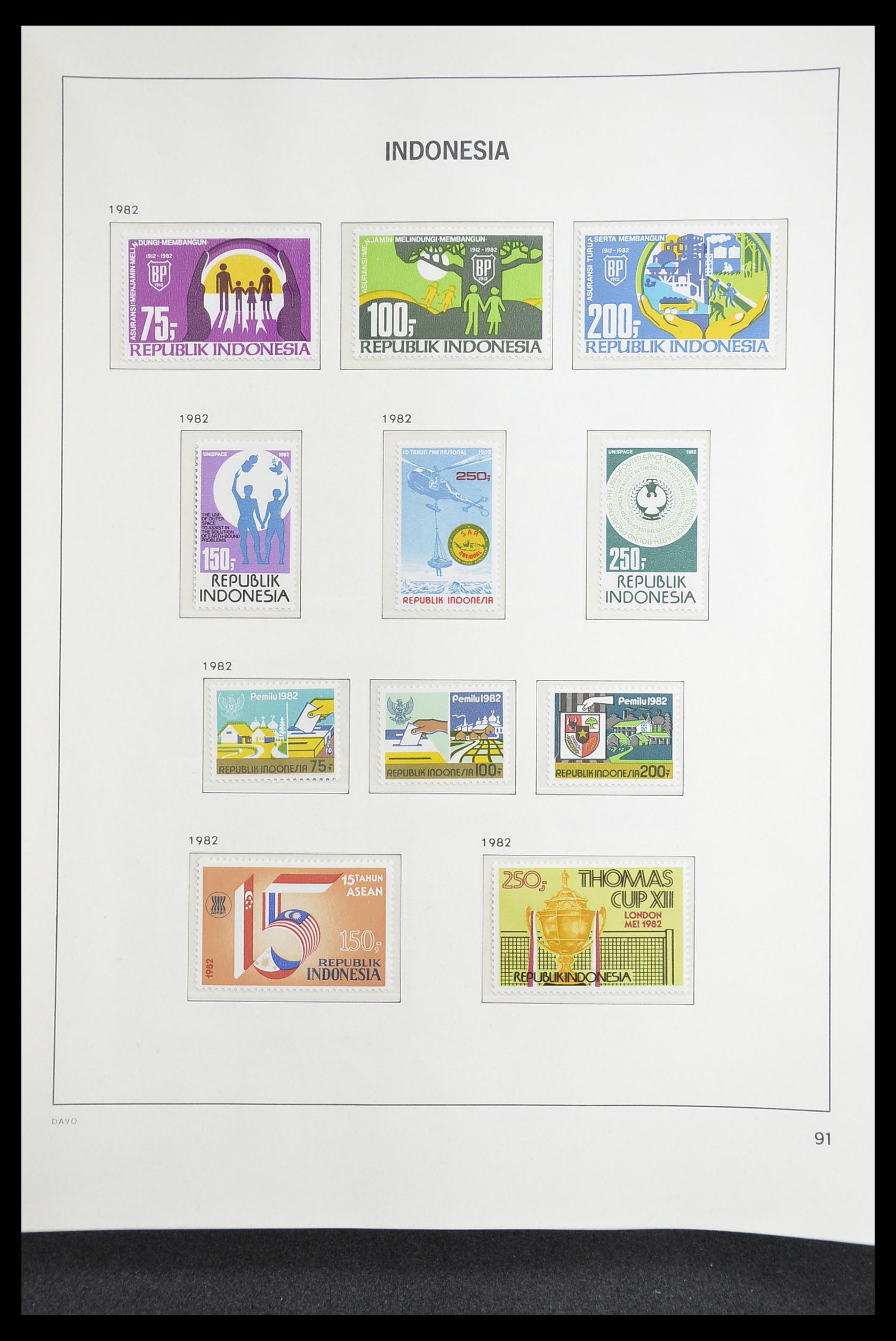 33374 095 - Postzegelverzameling 33374 Indonesië 1949-1995.