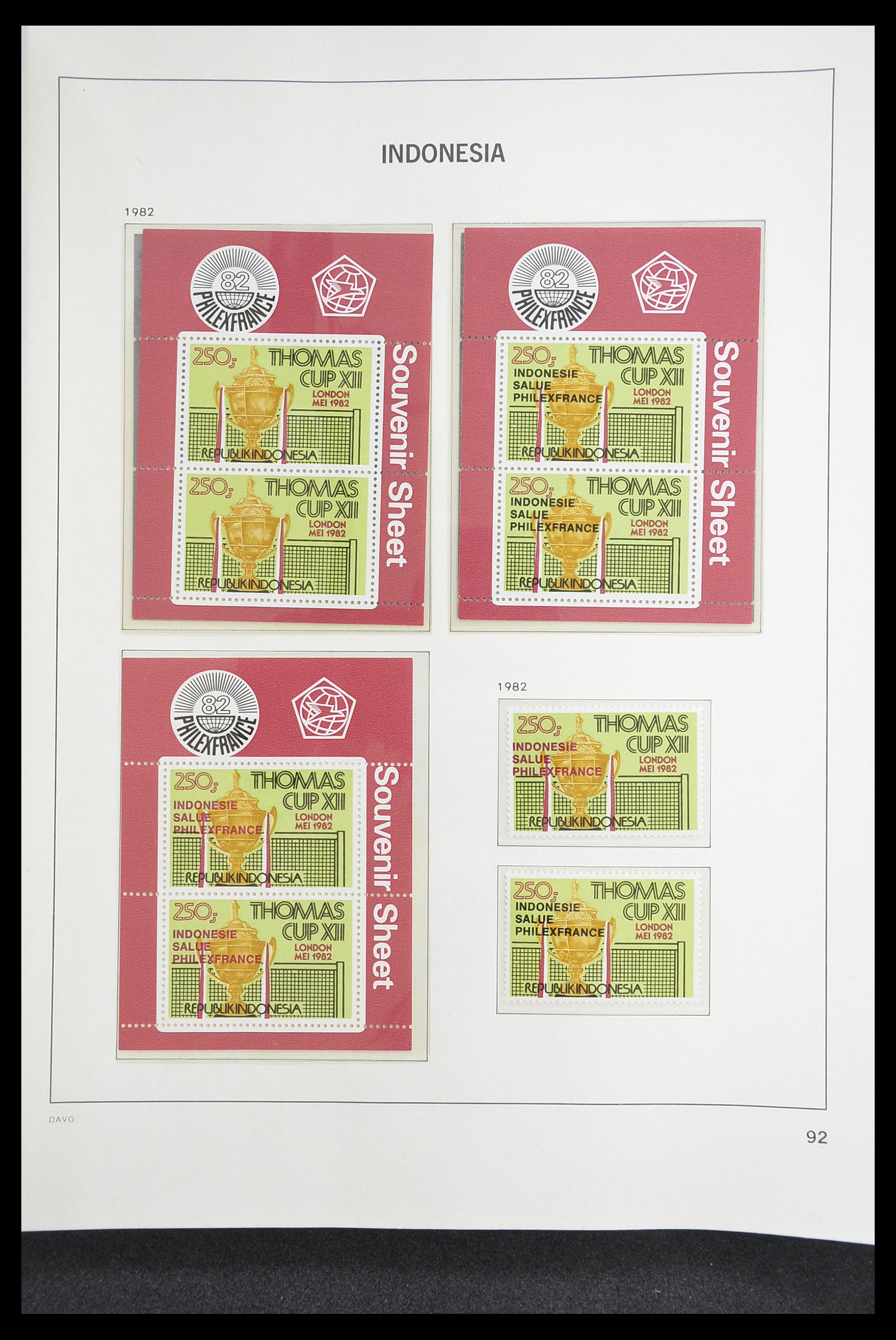 33374 096 - Postzegelverzameling 33374 Indonesië 1949-1995.