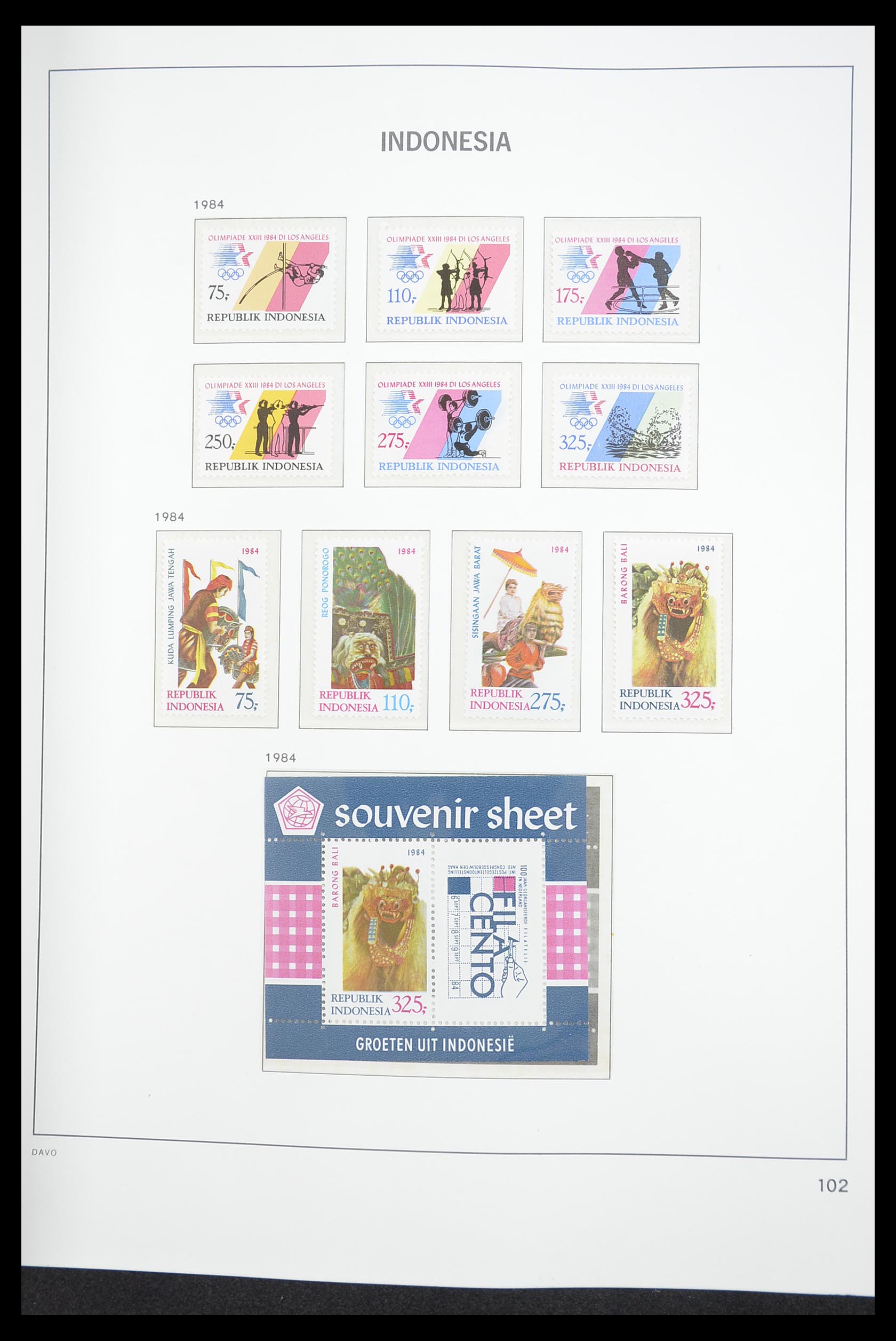 33374 106 - Postzegelverzameling 33374 Indonesië 1949-1995.