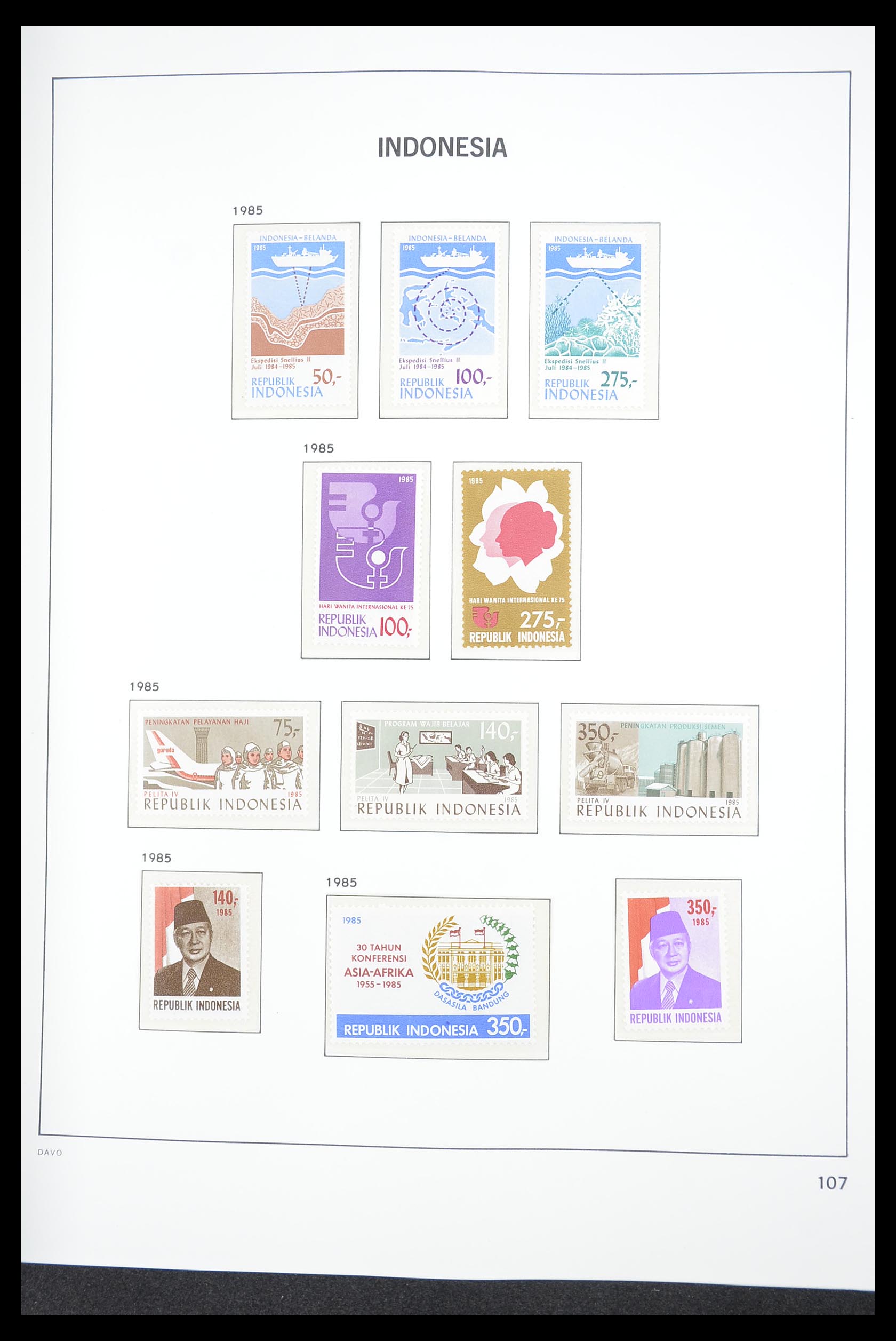 33374 111 - Postzegelverzameling 33374 Indonesië 1949-1995.