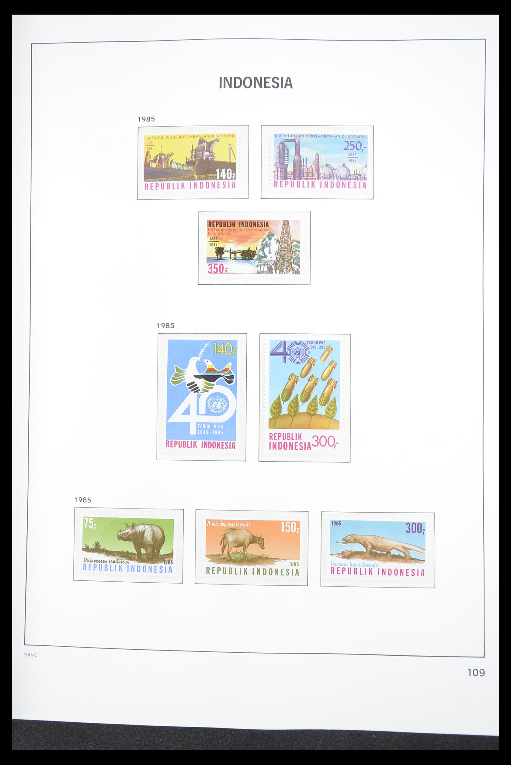 33374 113 - Stamp collection 33374 Indonesia 1949-1995.