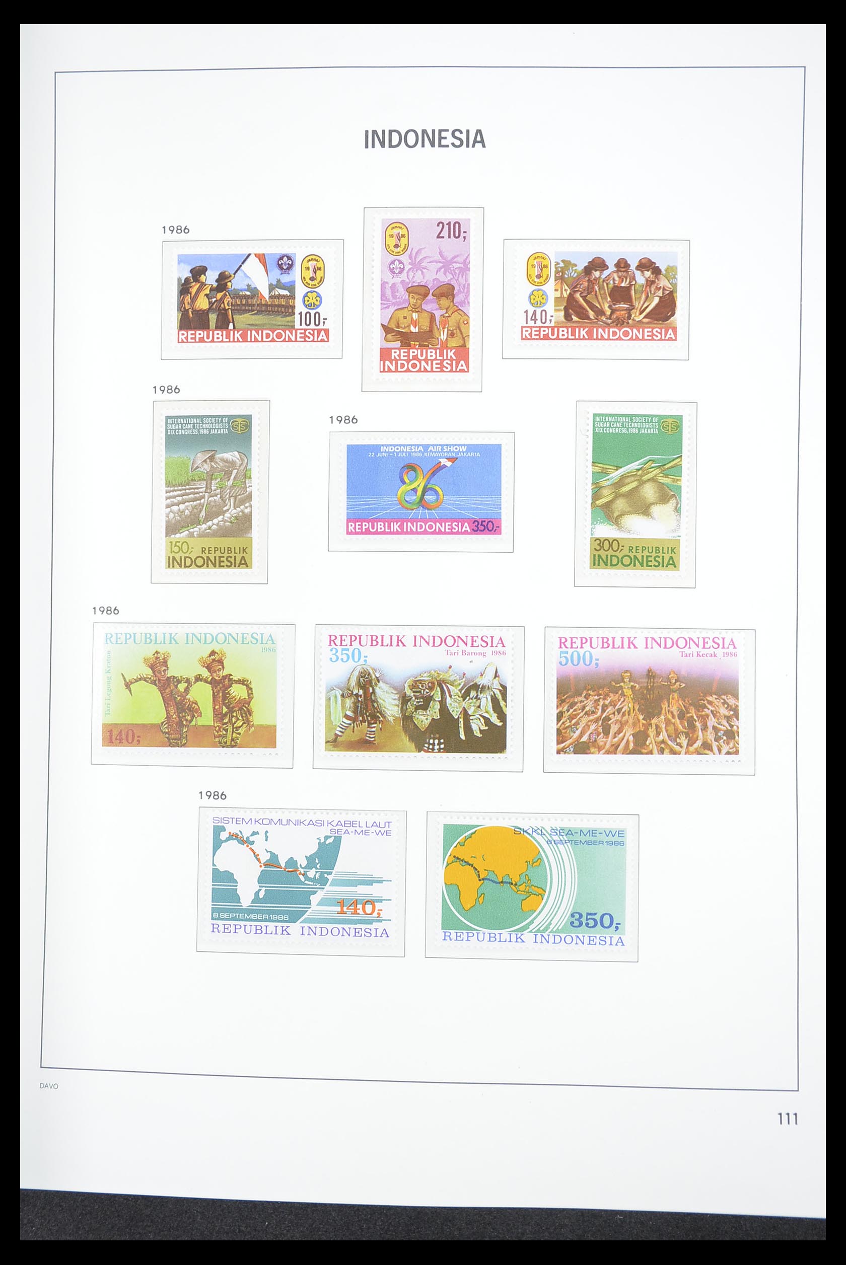 33374 115 - Postzegelverzameling 33374 Indonesië 1949-1995.