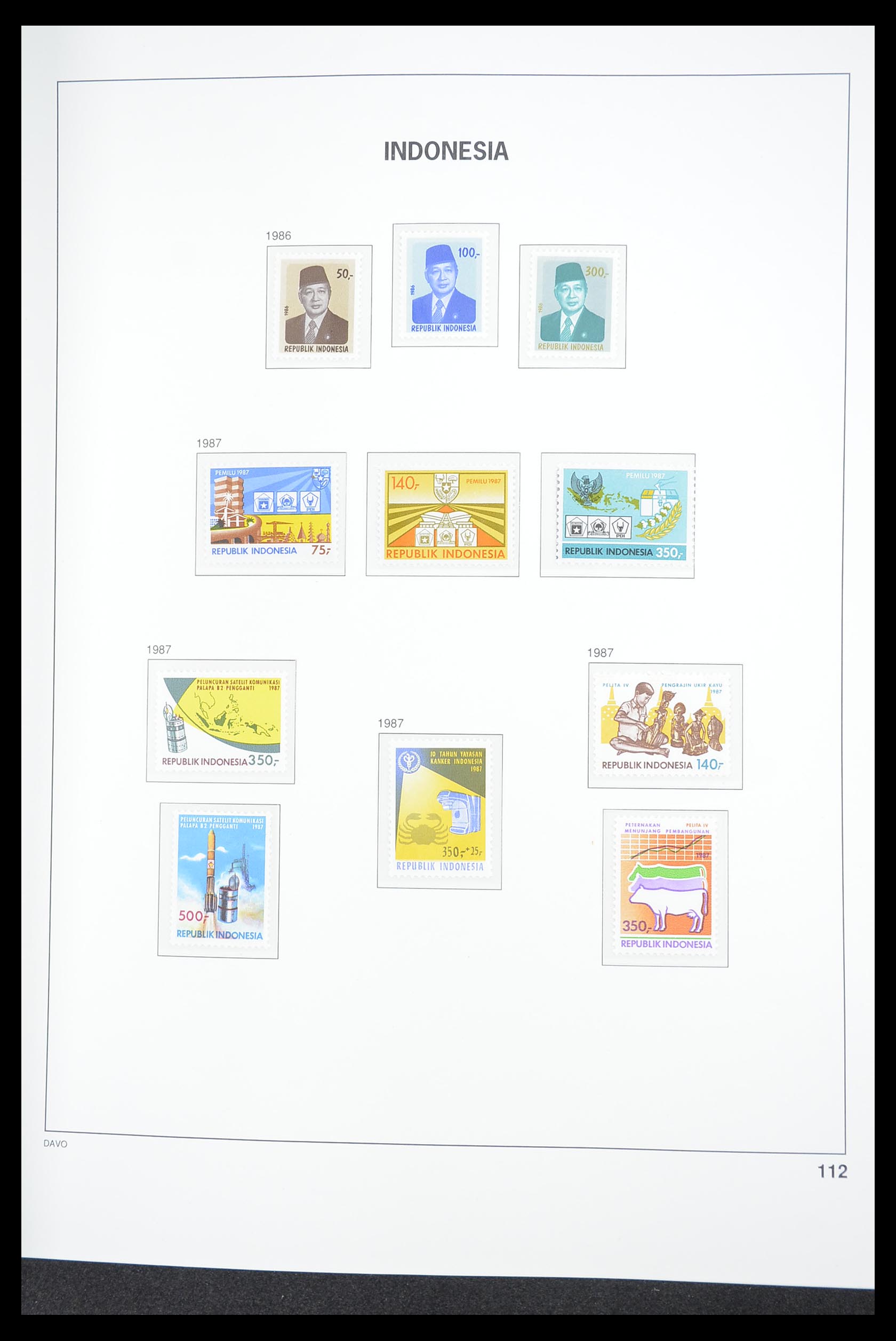 33374 116 - Postzegelverzameling 33374 Indonesië 1949-1995.
