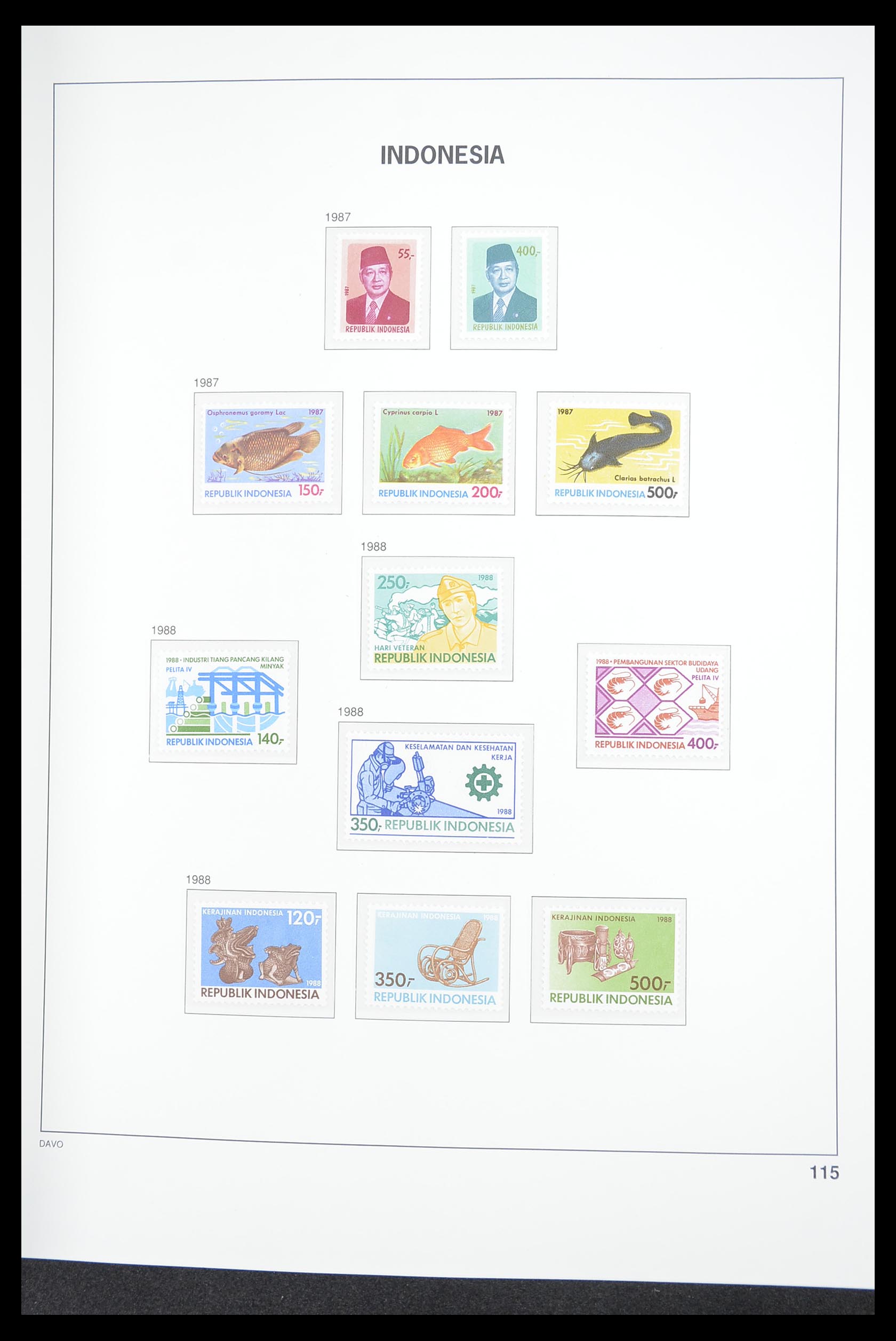 33374 119 - Postzegelverzameling 33374 Indonesië 1949-1995.
