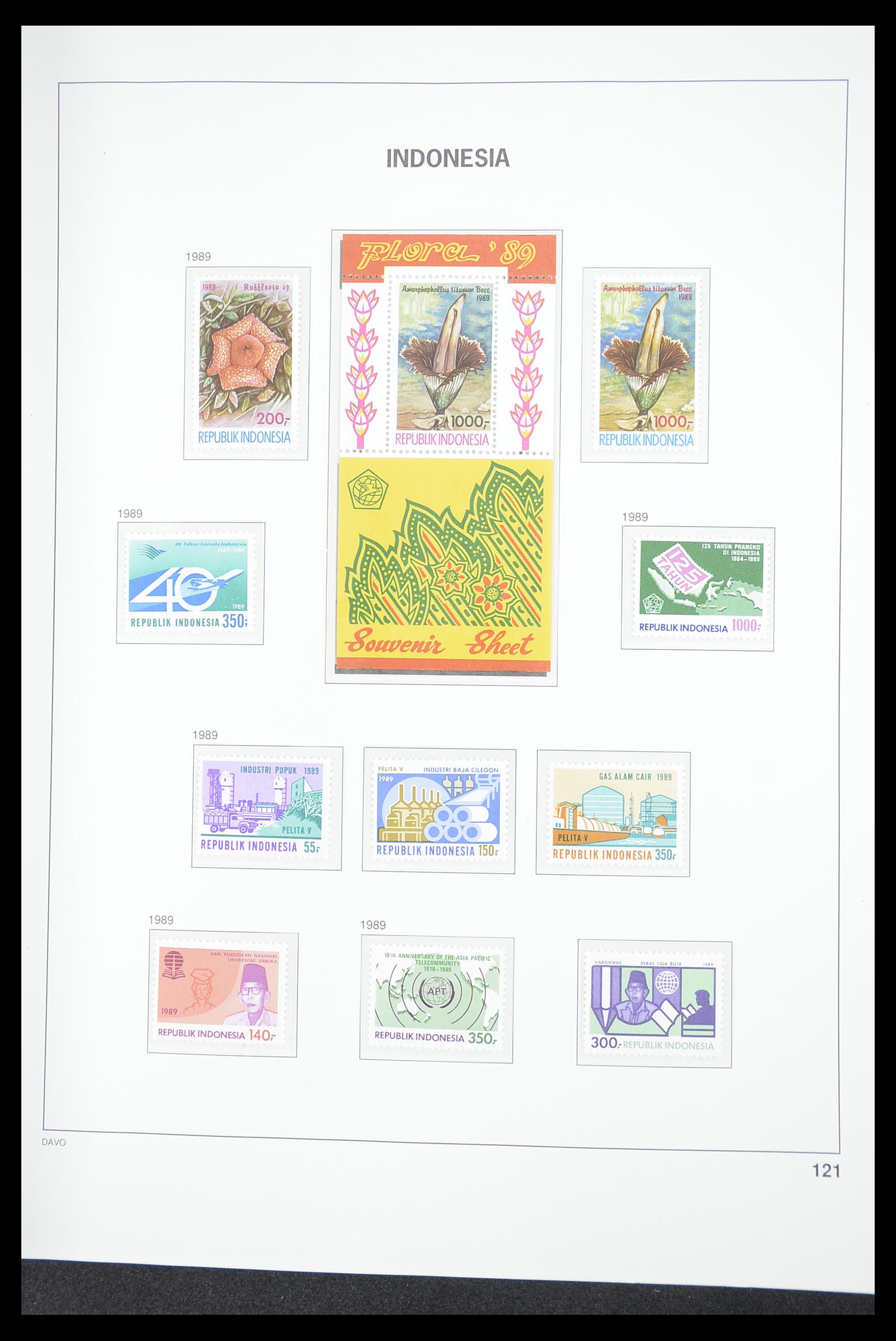 33374 125 - Postzegelverzameling 33374 Indonesië 1949-1995.