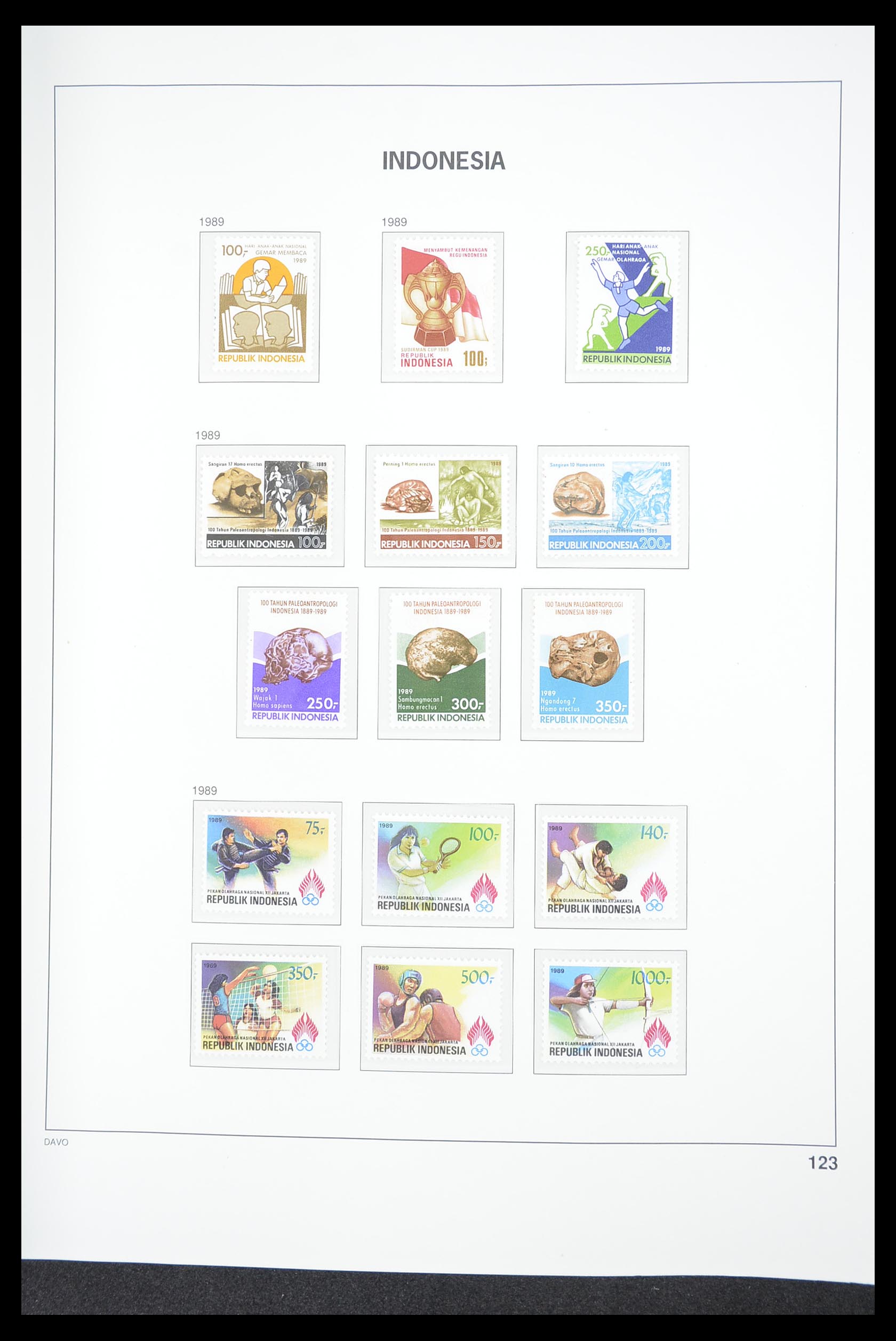 33374 127 - Postzegelverzameling 33374 Indonesië 1949-1995.
