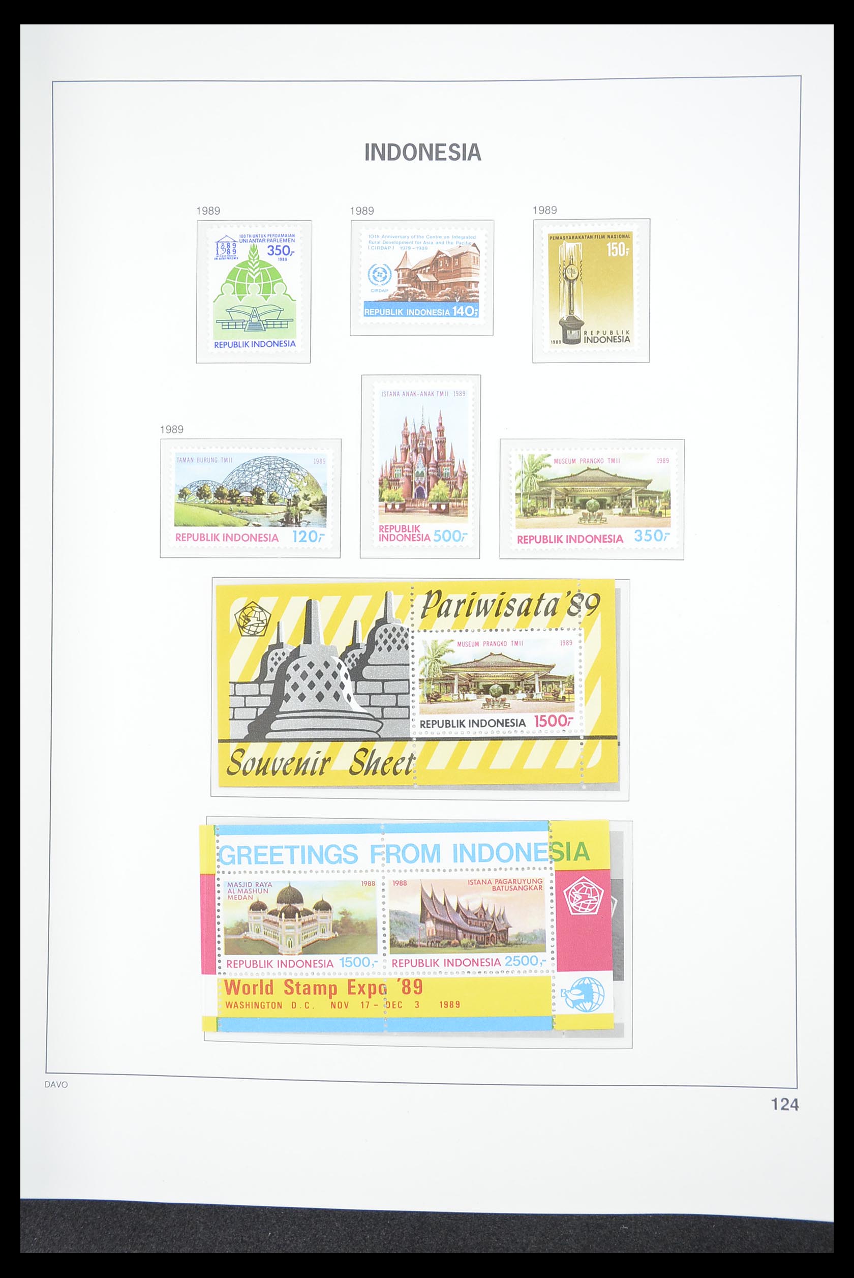 33374 128 - Postzegelverzameling 33374 Indonesië 1949-1995.