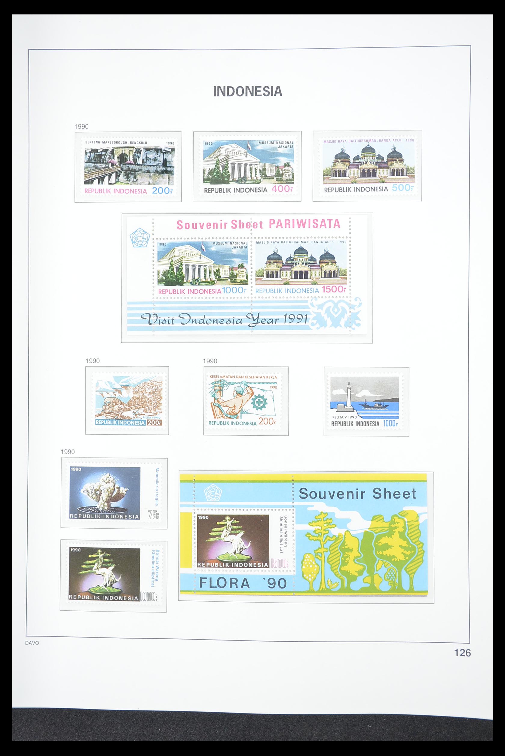 33374 130 - Postzegelverzameling 33374 Indonesië 1949-1995.