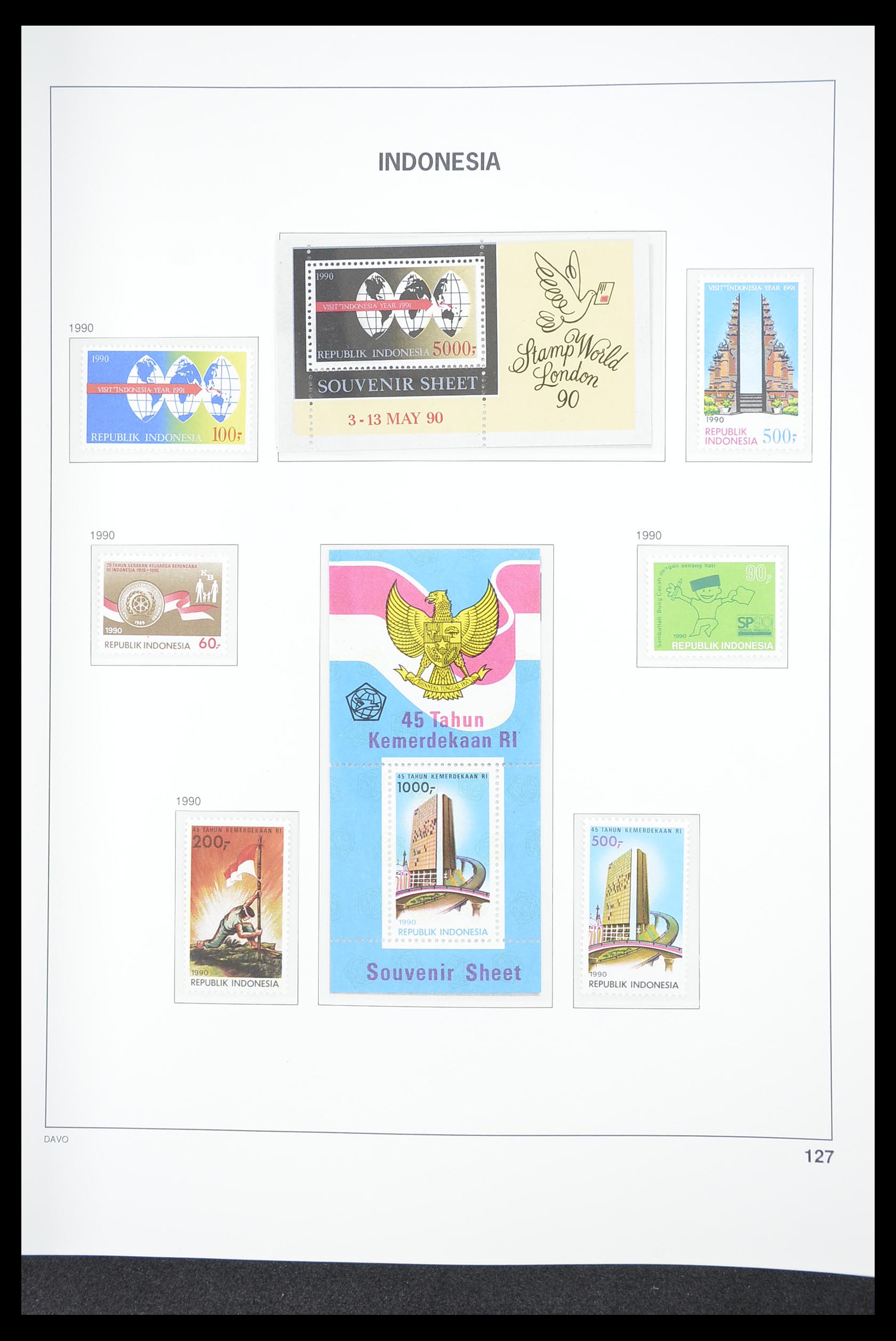 33374 131 - Postzegelverzameling 33374 Indonesië 1949-1995.